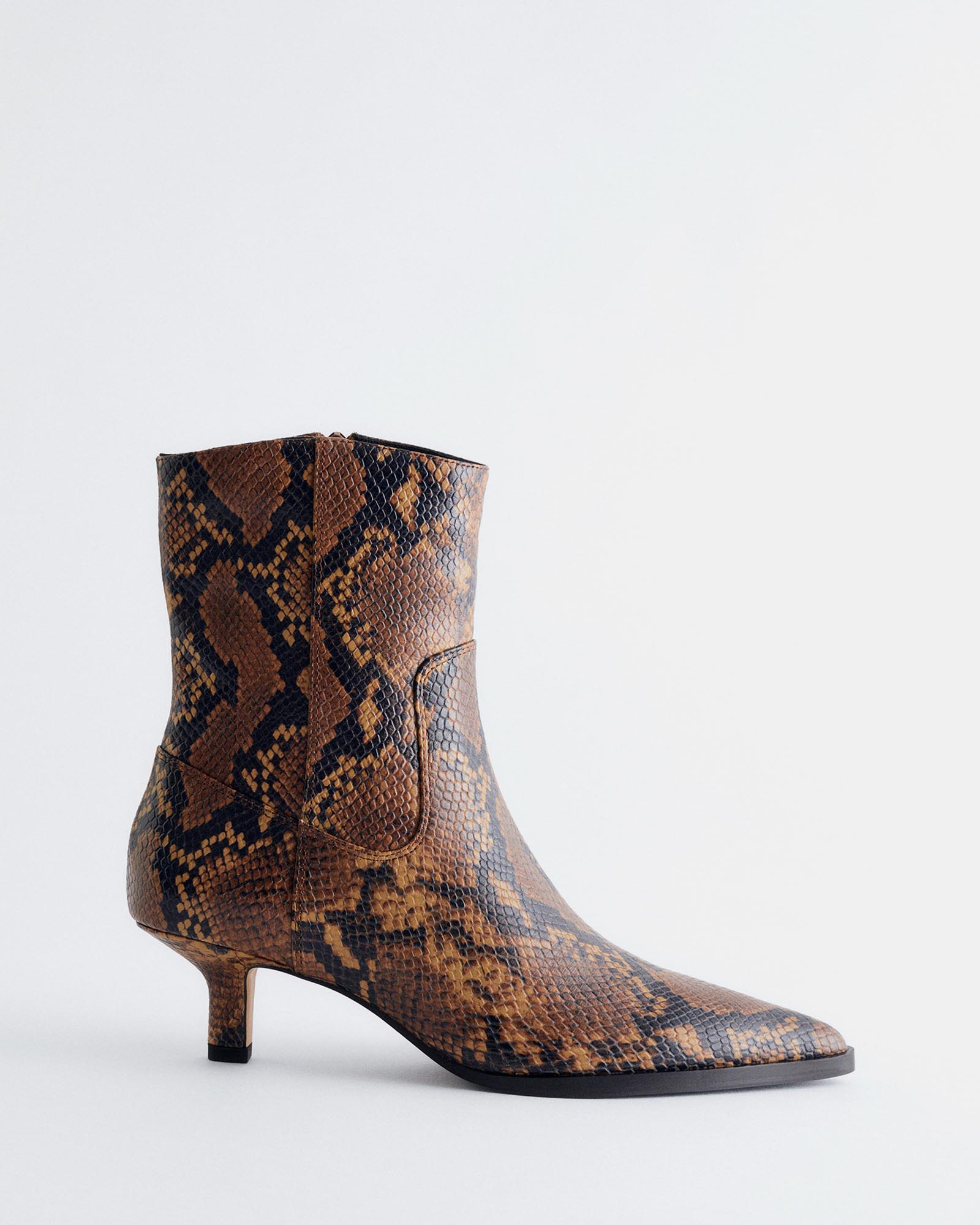 Kitten Heel Ankle Boots