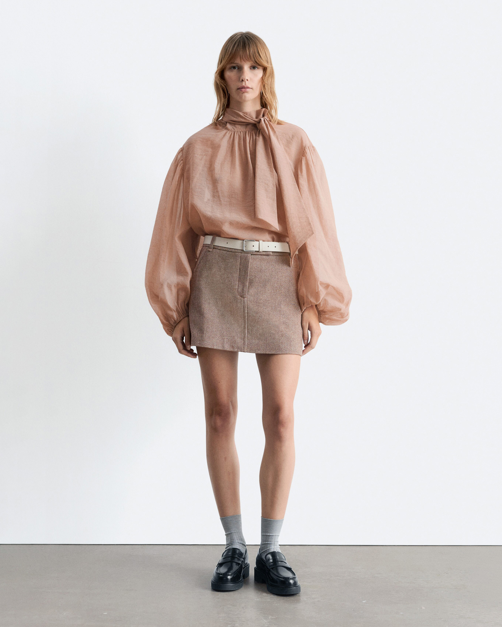 Wool Mini Skirt