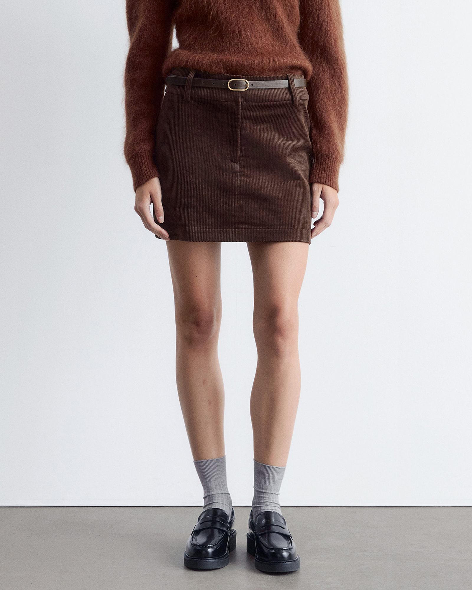Corduroy Mini Skirt