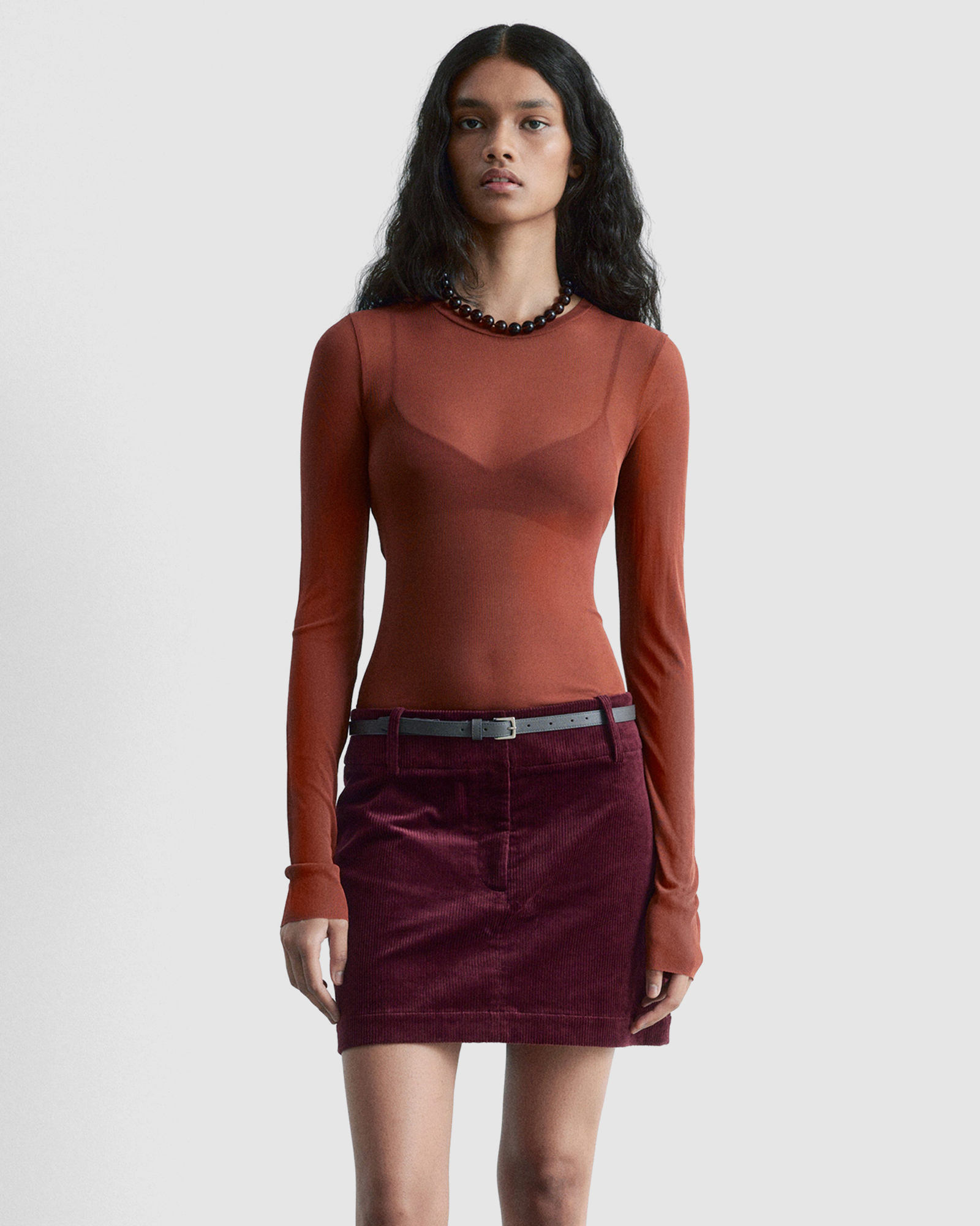 Corduroy Mini Skirt