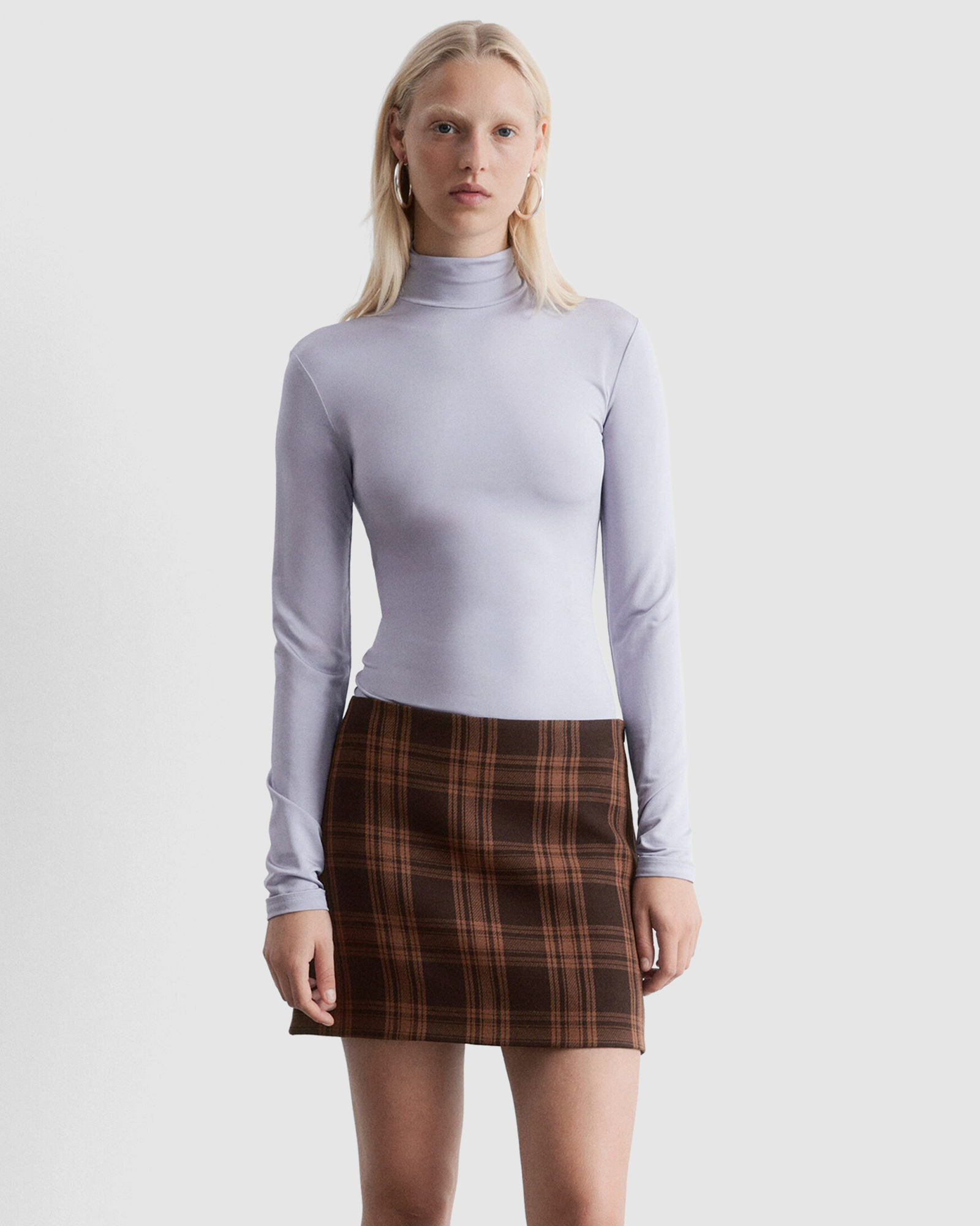 Checked Mini Skirt