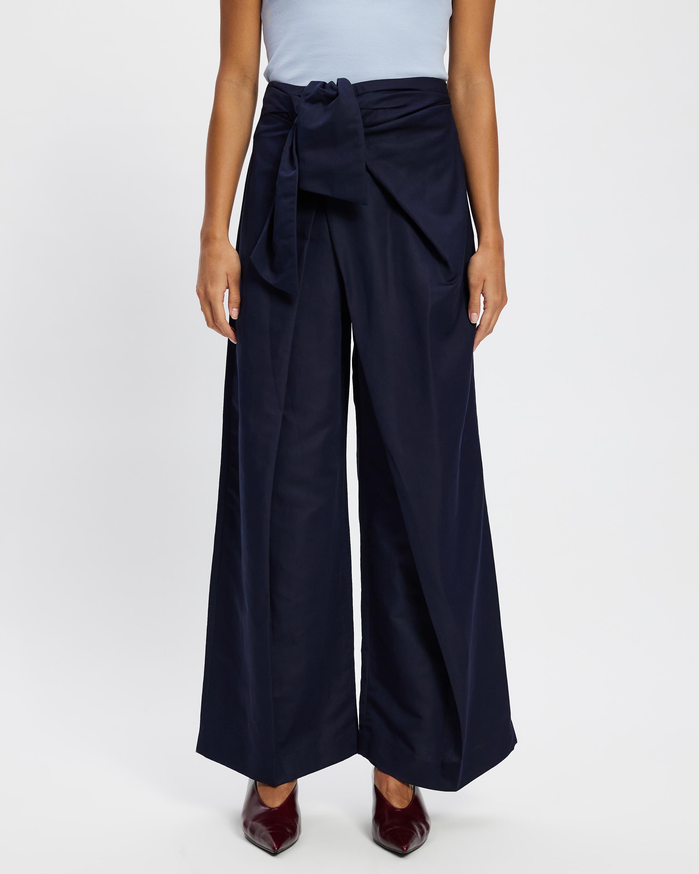 Tapered Press-Crease Trousers