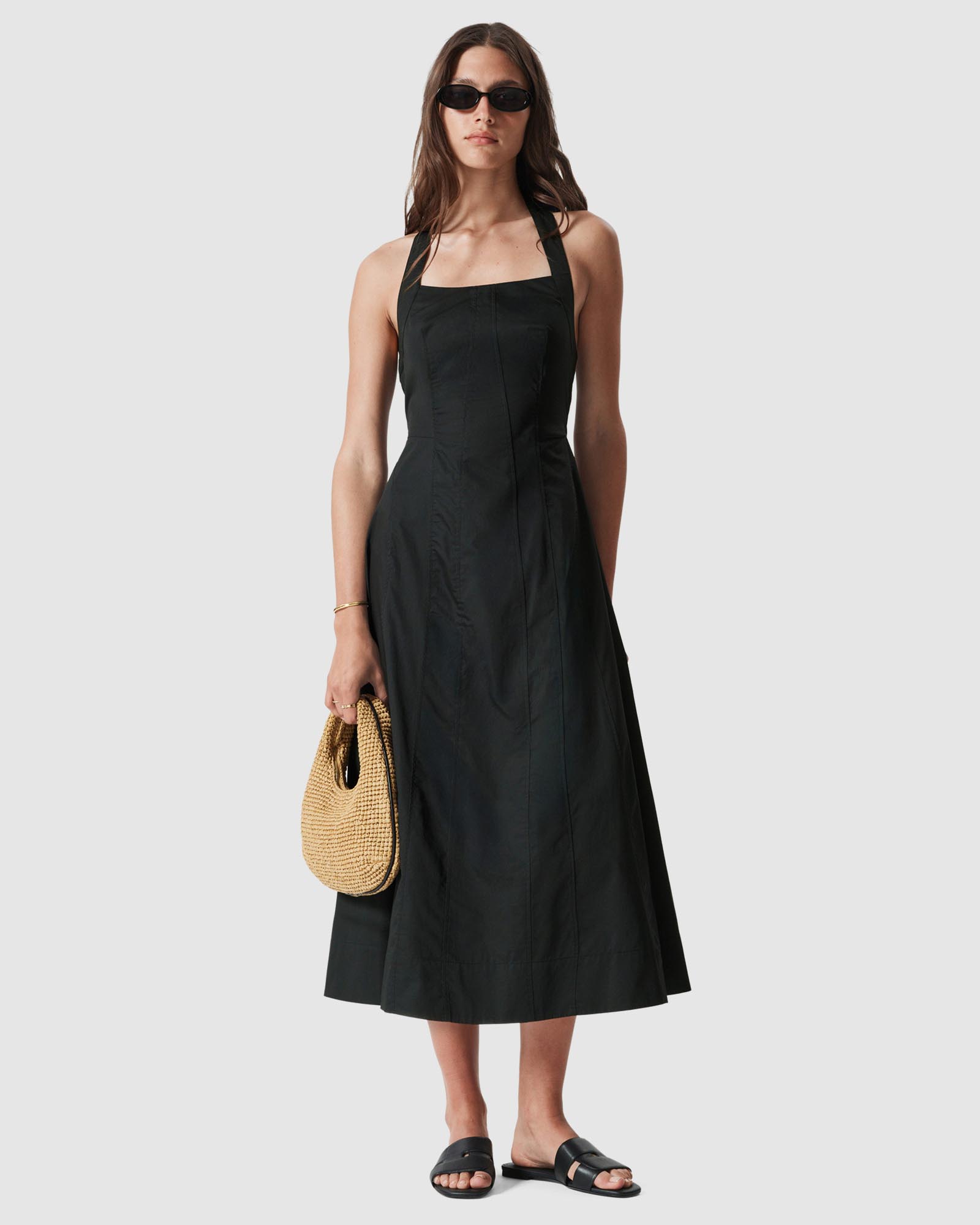 Halterneck Midi Dress