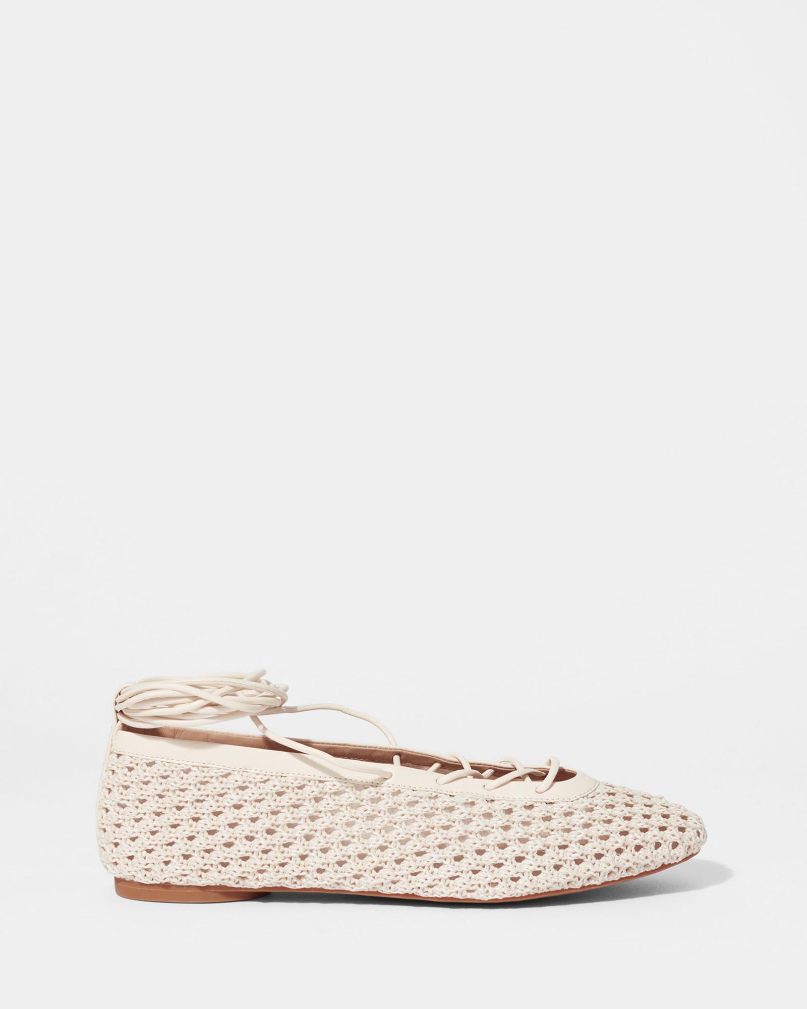 Lace-Up Ballet Flats