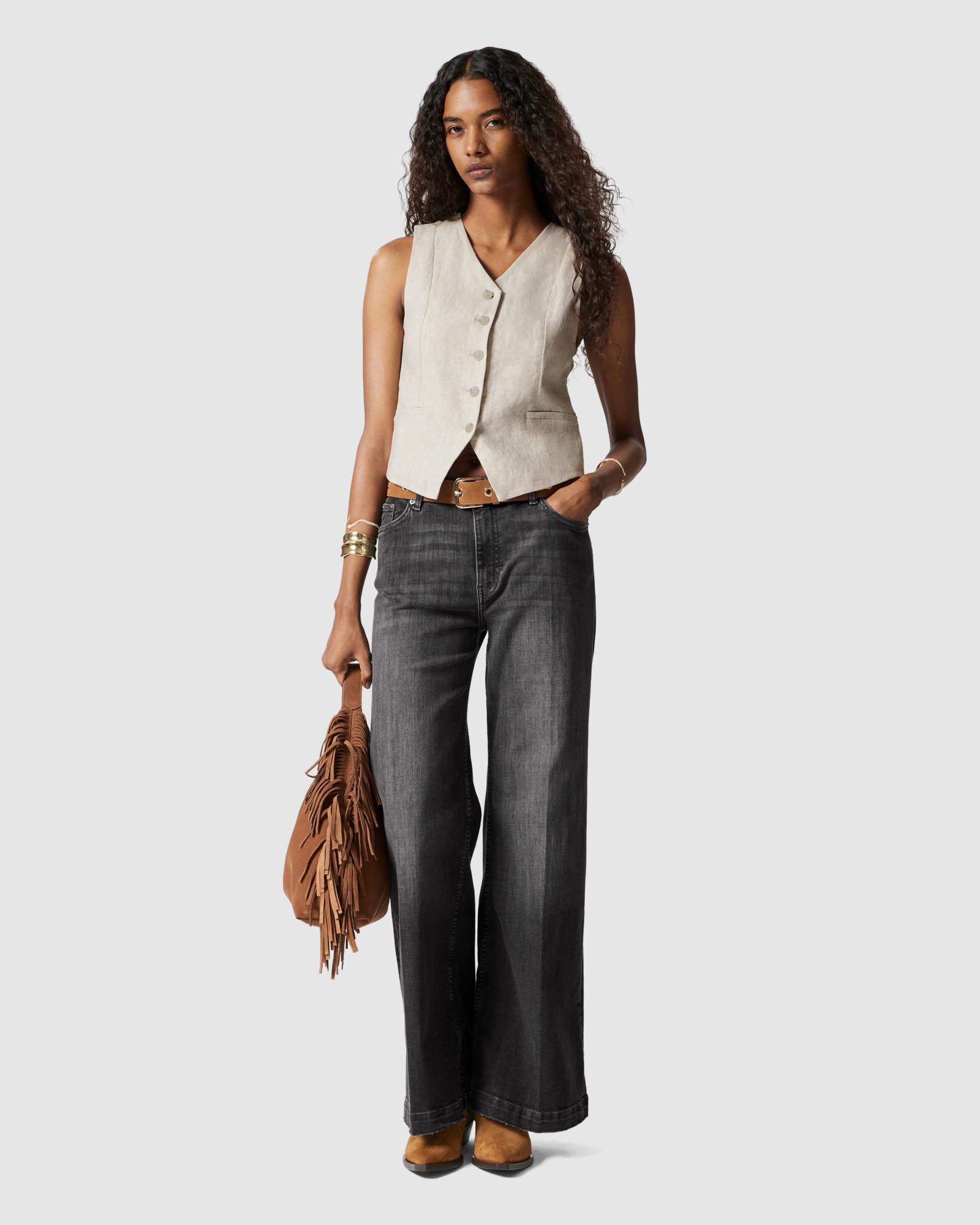 Tailored Linen Waistcoat