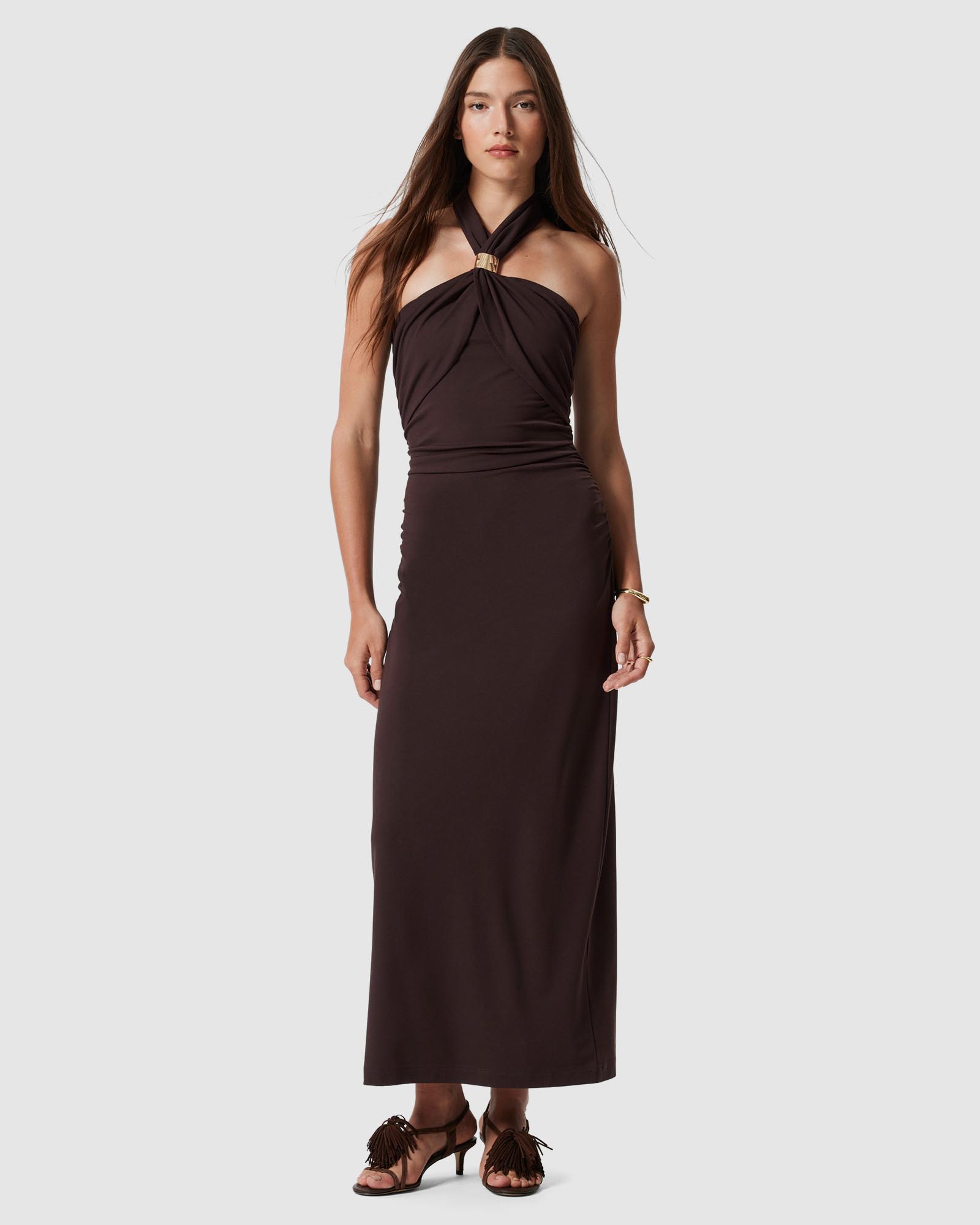 Halterneck Midi Dress
