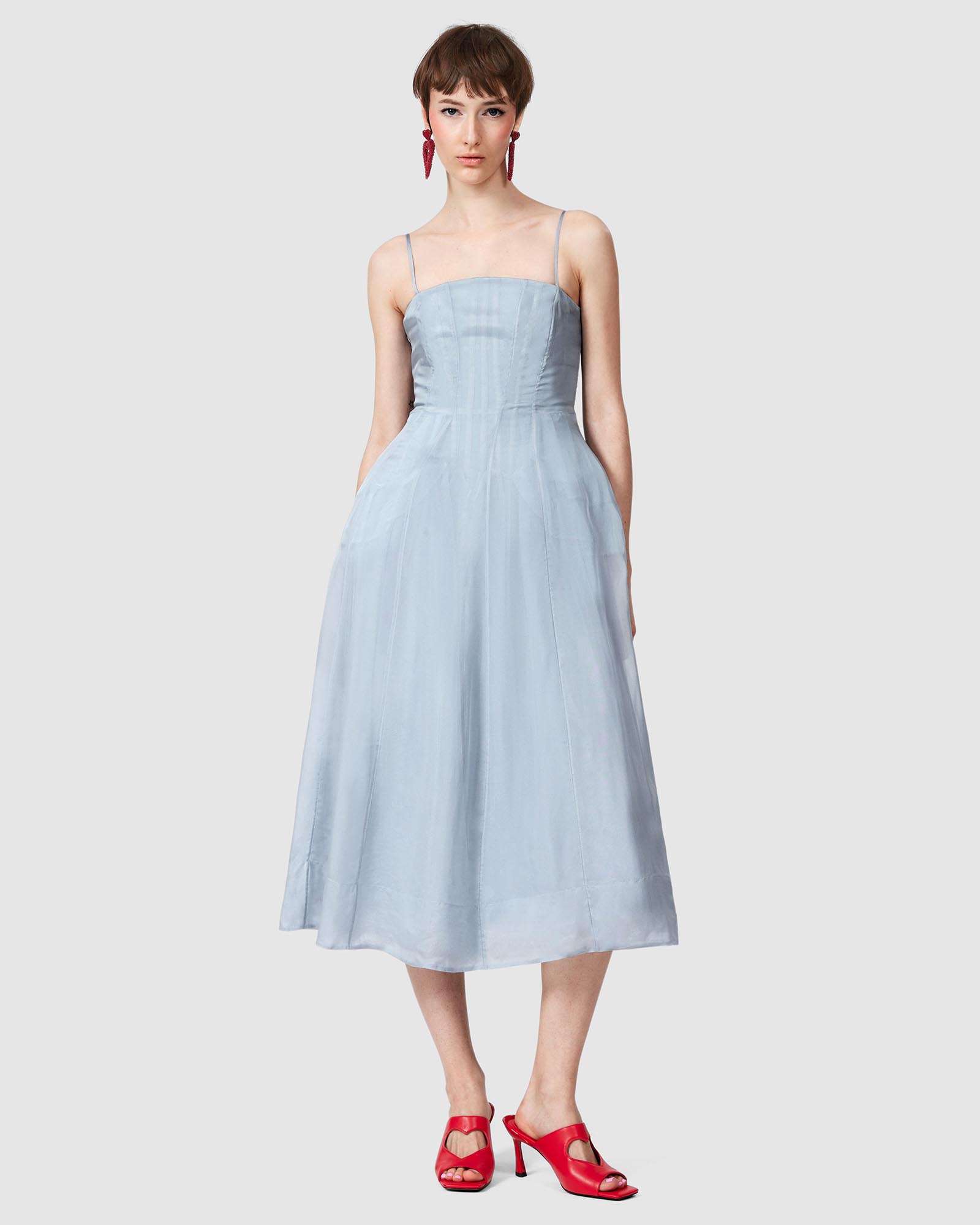 Flared Midi Dress