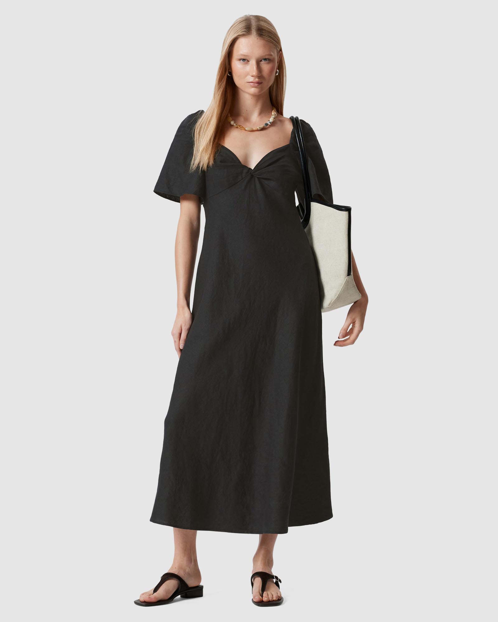 Linen Midi Dress