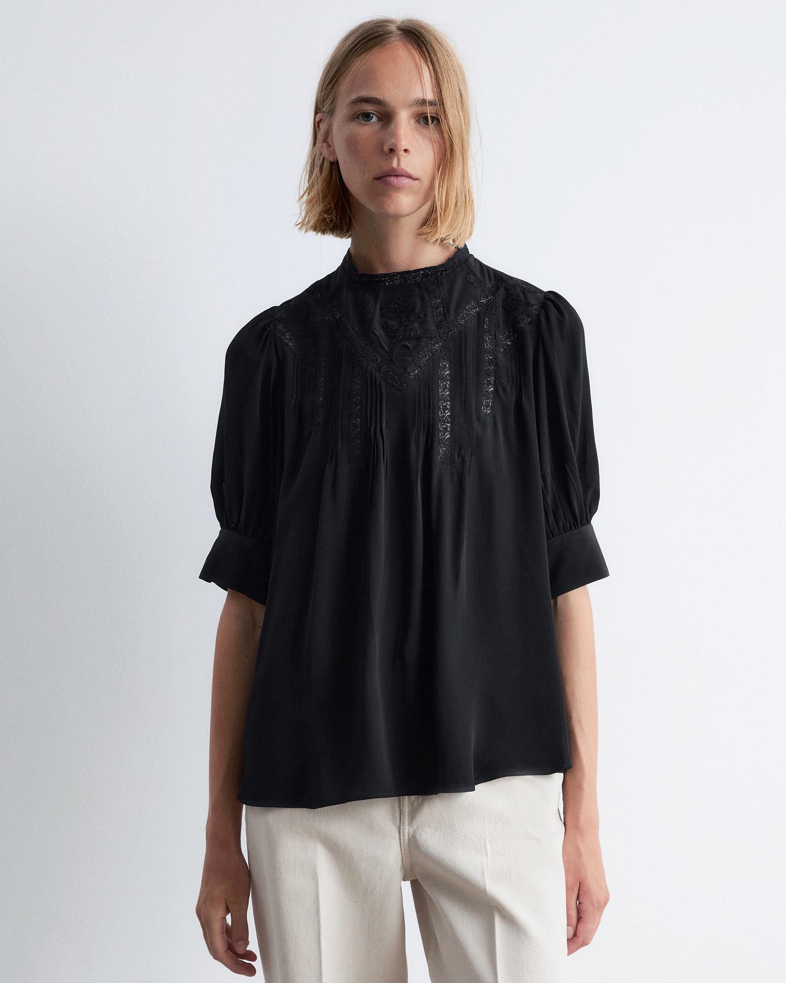 Embroidered Lace Blouse