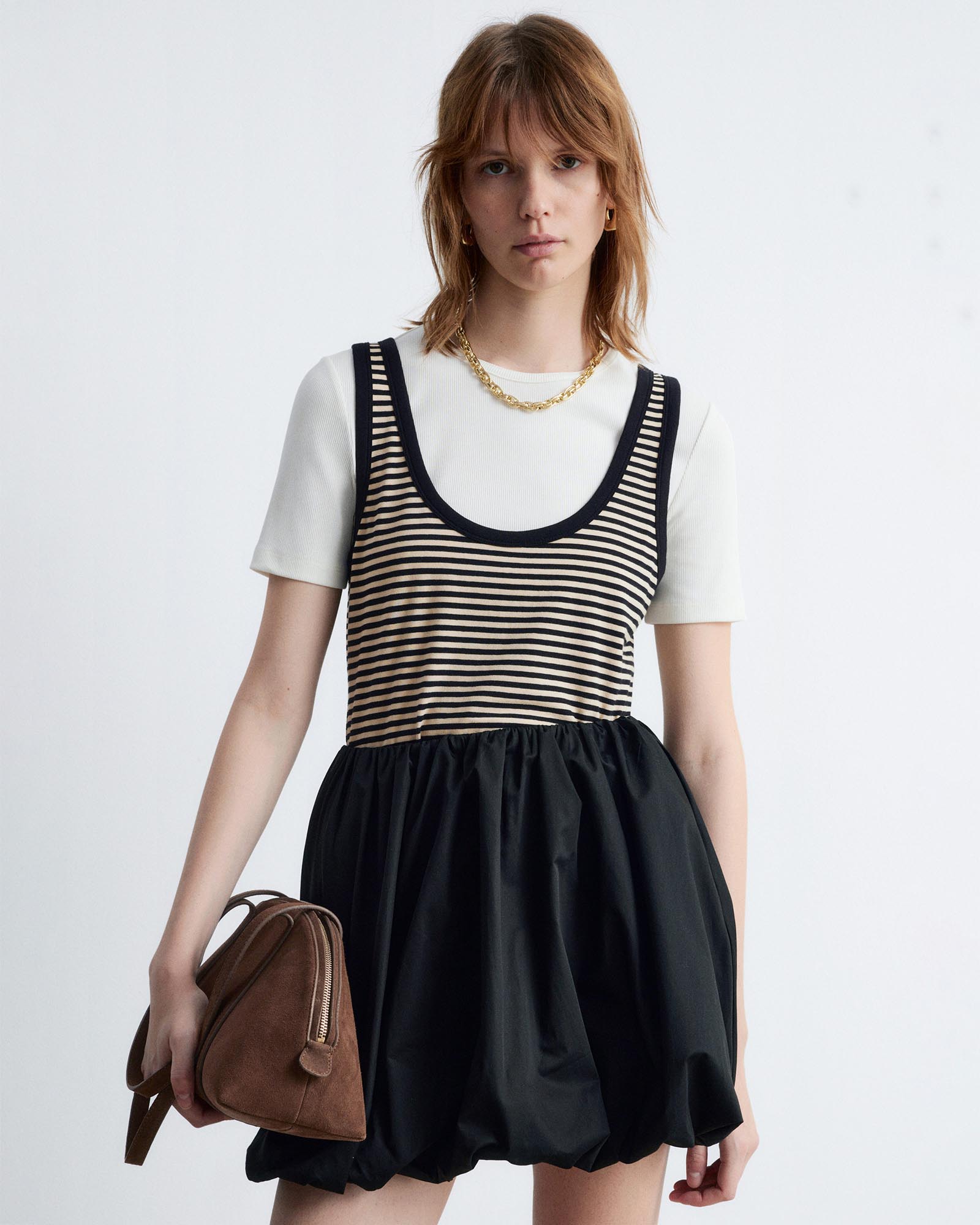 Contrast-Trim Tank Top