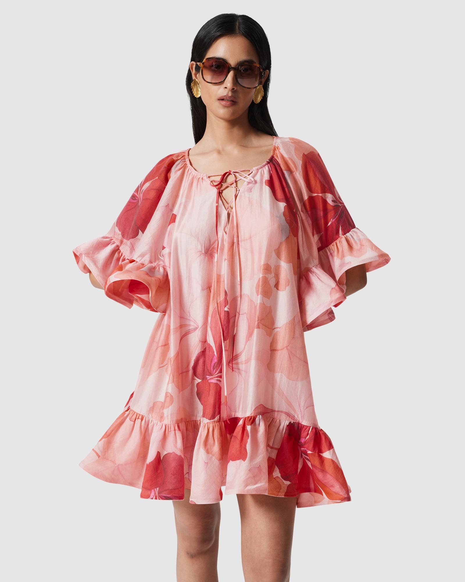 Ruffle Mini Dress