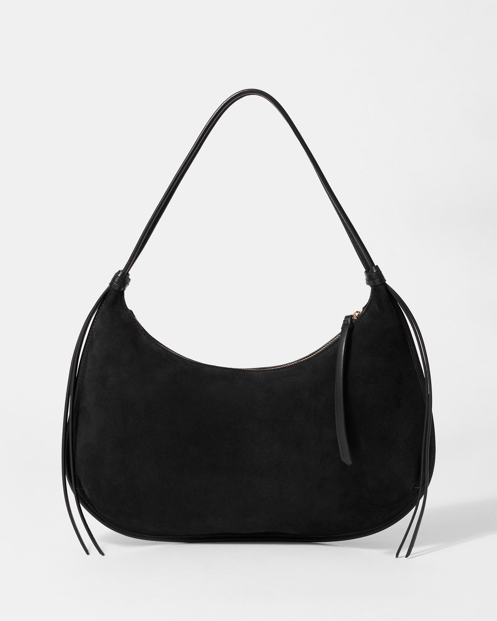 Fringed Suede Tote Bag
