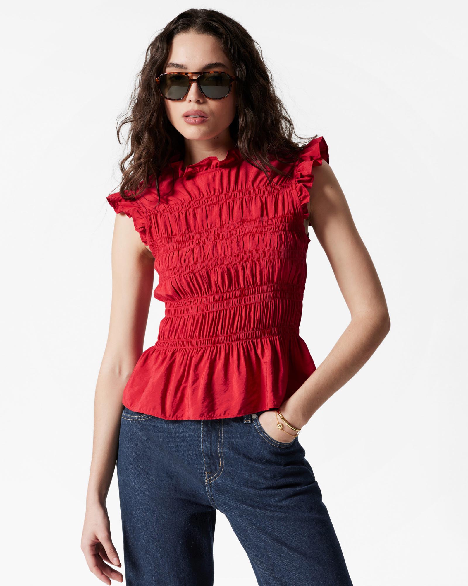 Smocked Frill Top