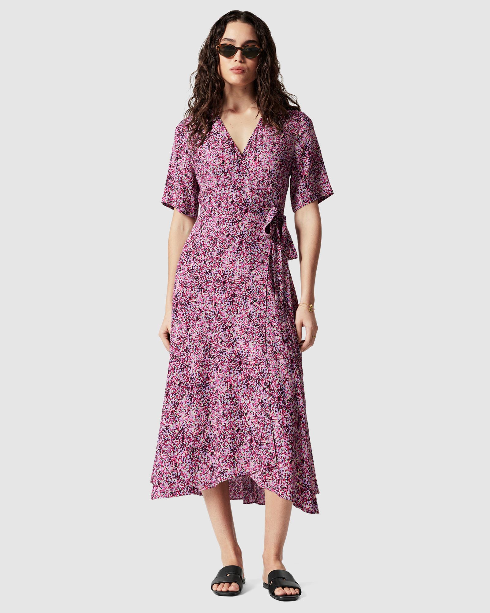 Wrap Midi Dress