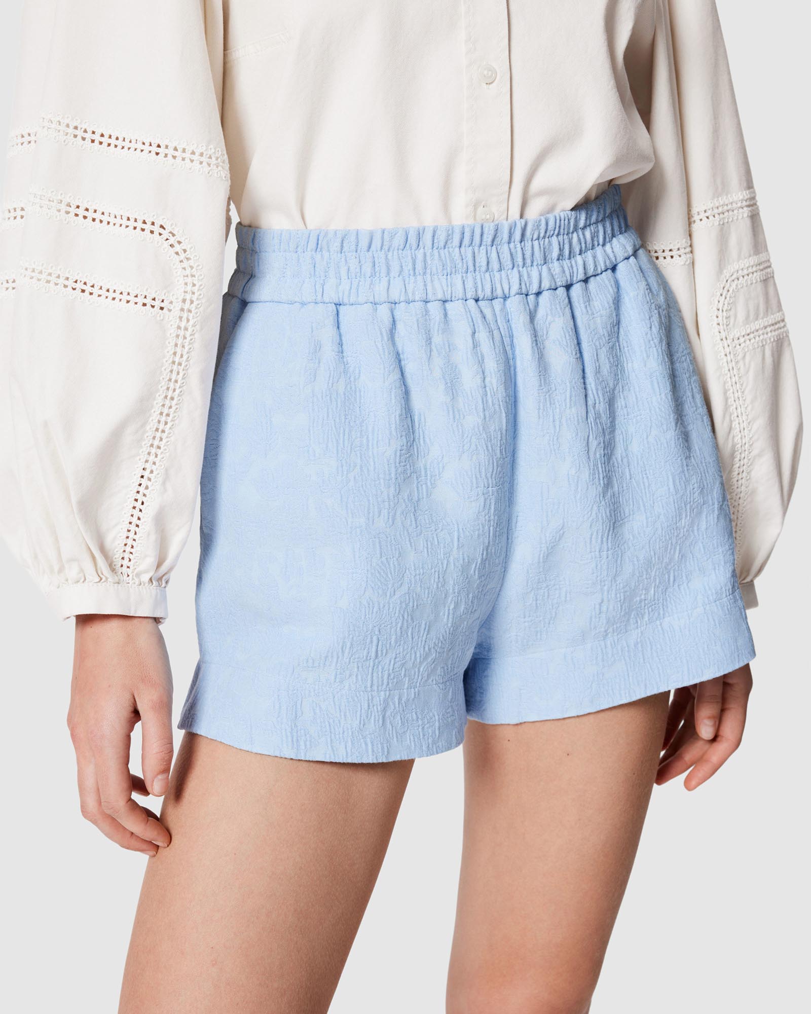Pull-On Jacquard Shorts