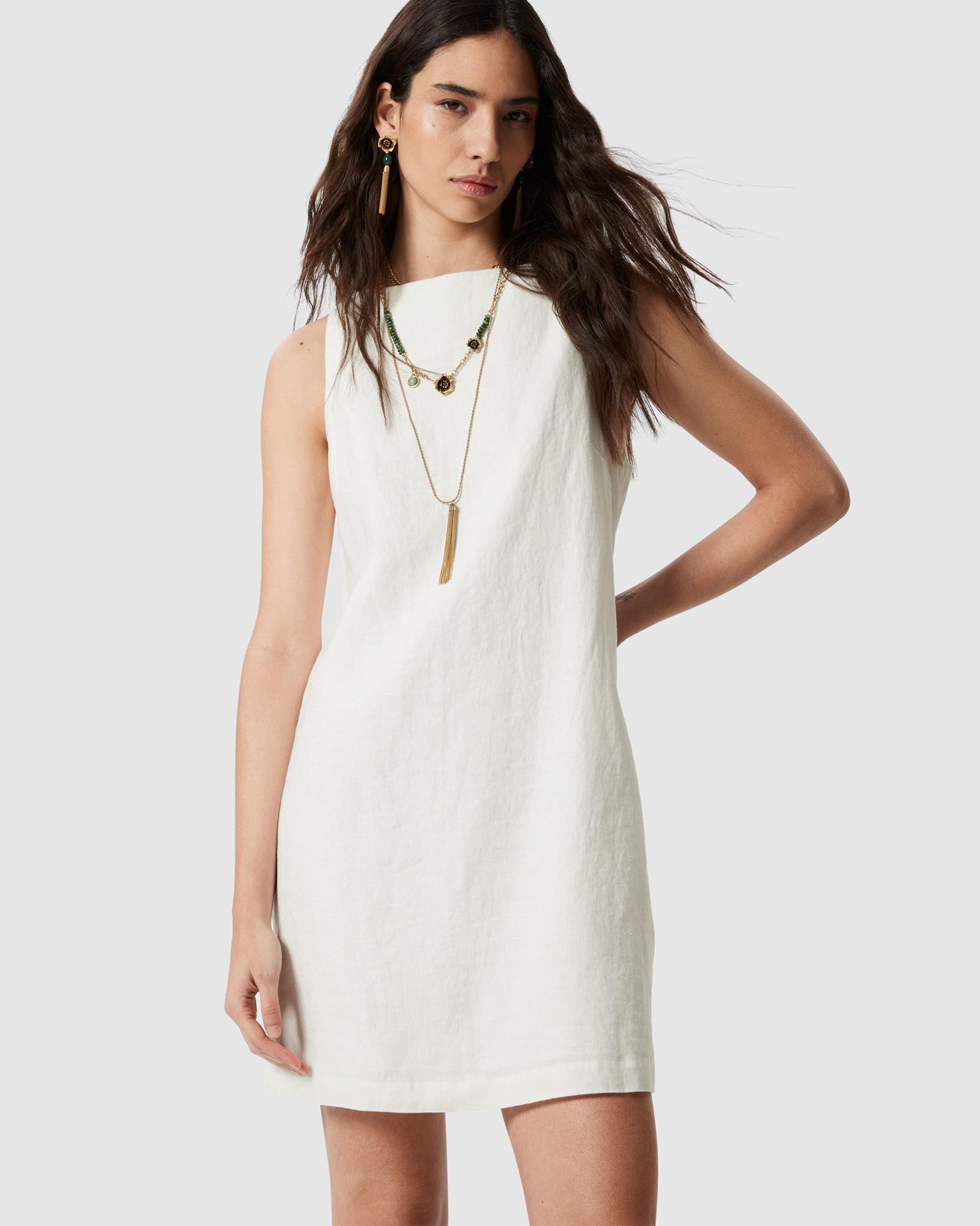 Linen Mini Dress