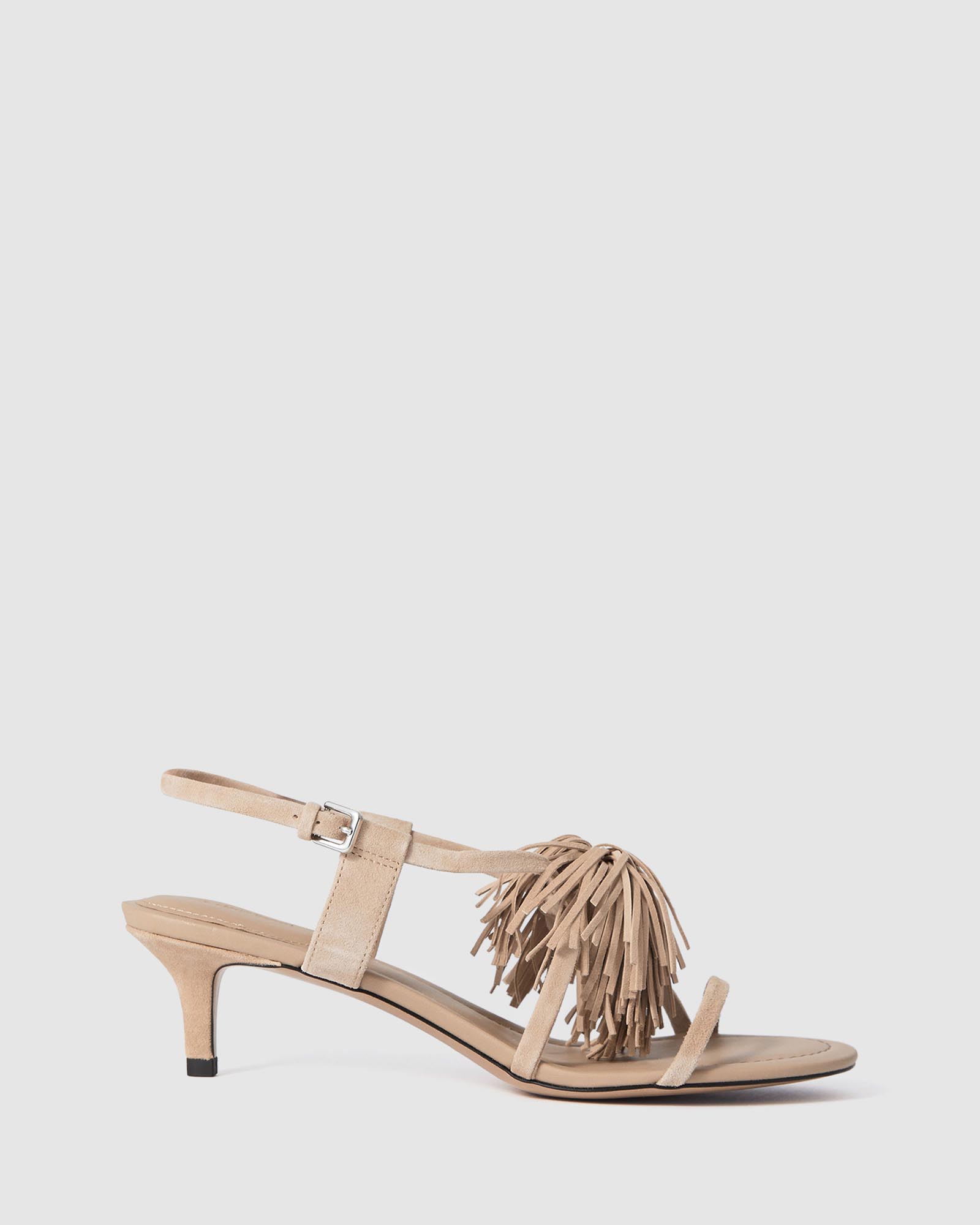 Fringed Leather Sandals