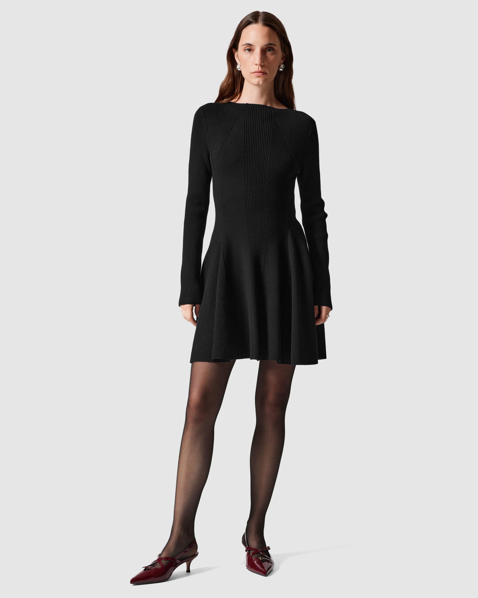 Rib Knit Mini Dress