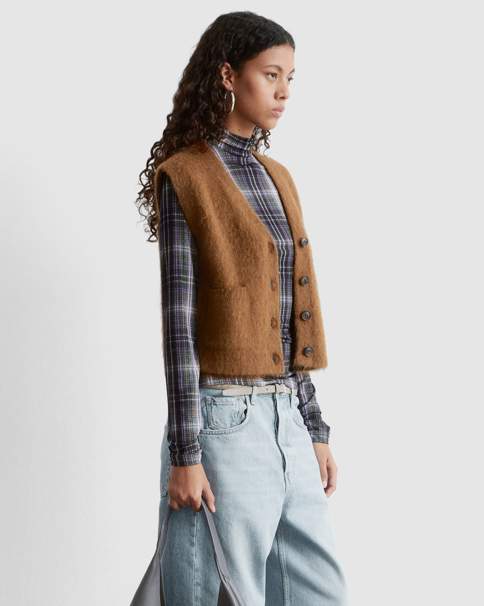 Brushed Knitted Vest