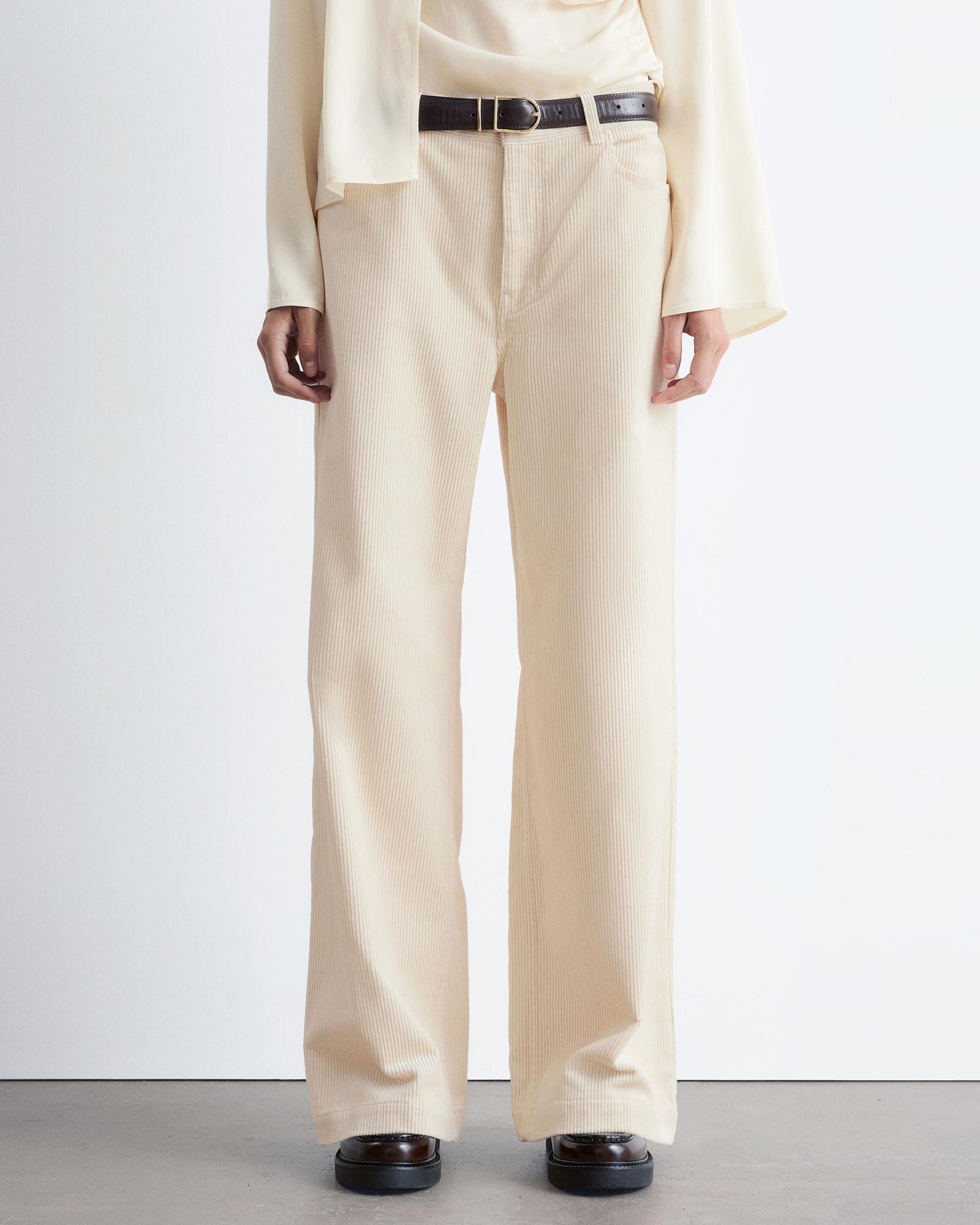 Wide-Leg Corduroy Trousers