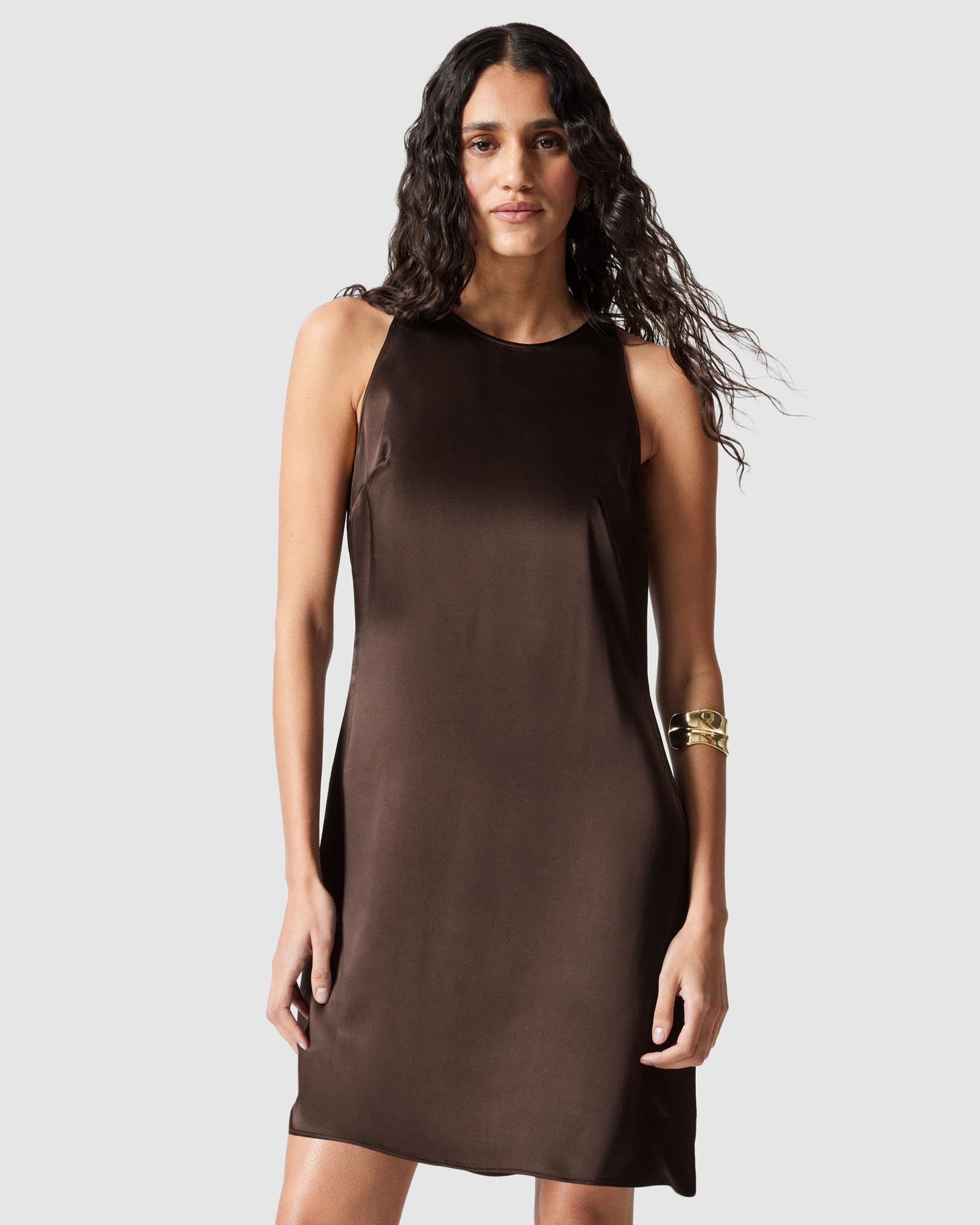 Satin Mini Dress