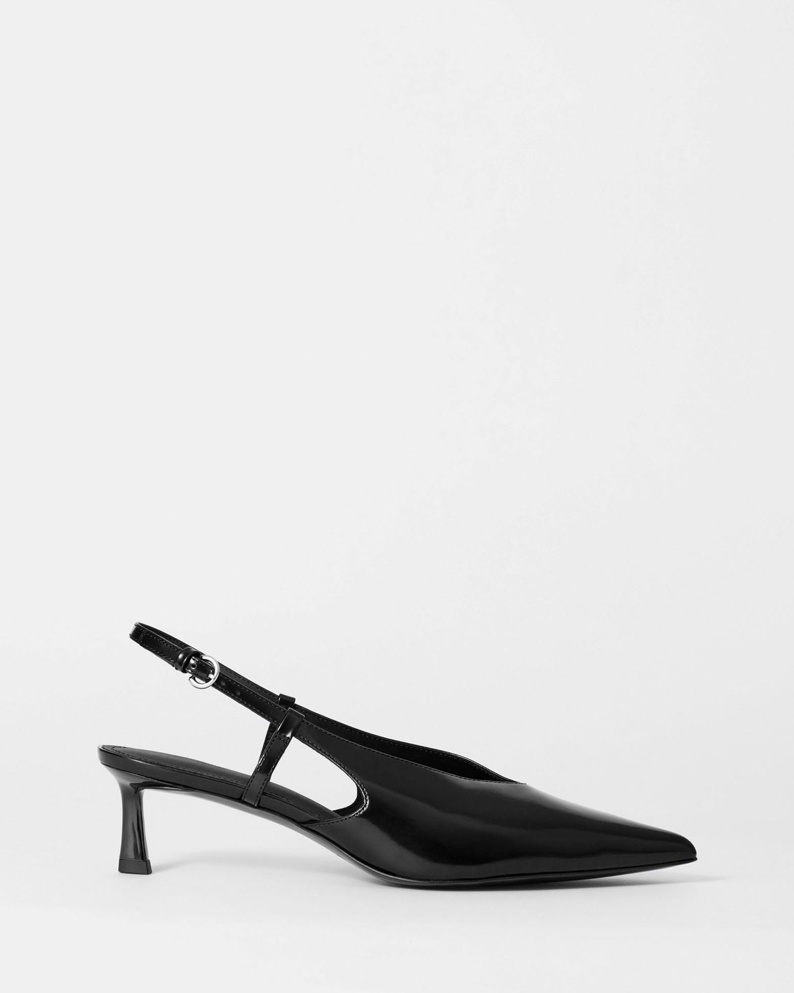 Classic Leather Slingback Pumps