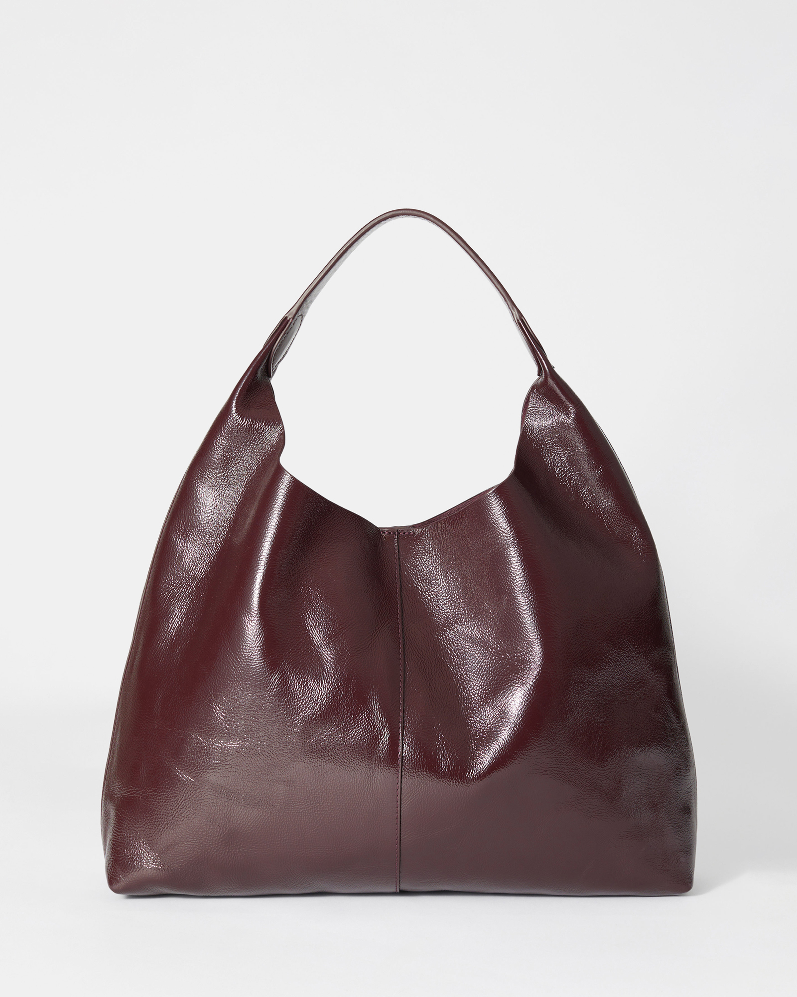 Large Patent-Leather Tote Bag