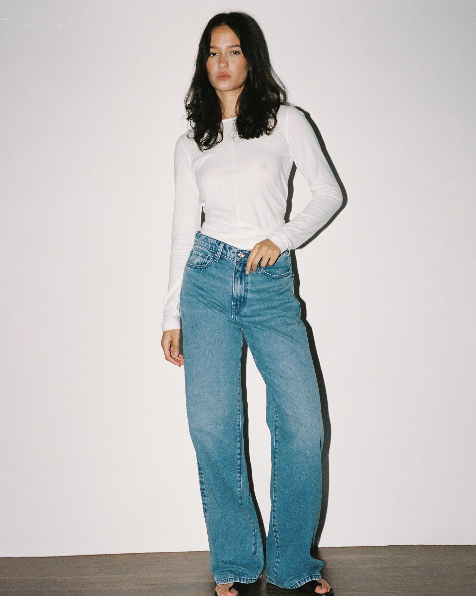 Olive Cooke x Outland Denim Mid Slouchy Wide Jeans