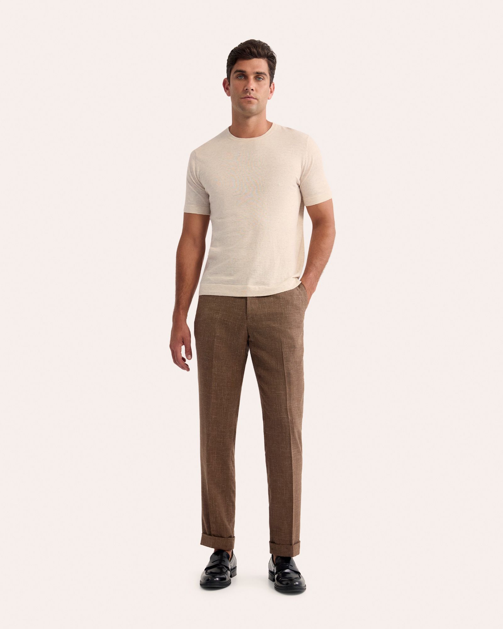 Theodore Crew Neck Knitted T-Shirt