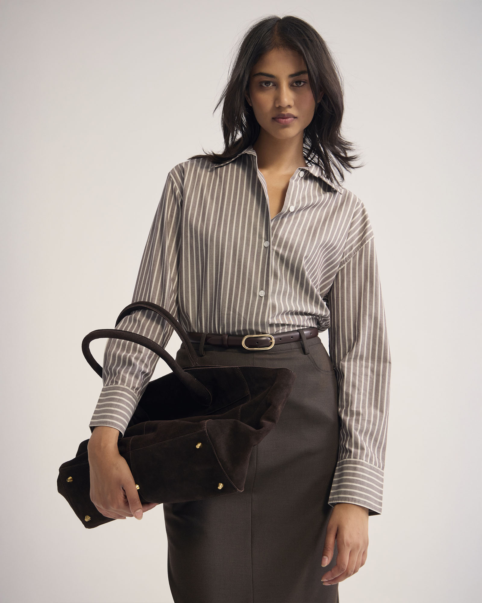Hailey Striped Euro Fabric Shirt