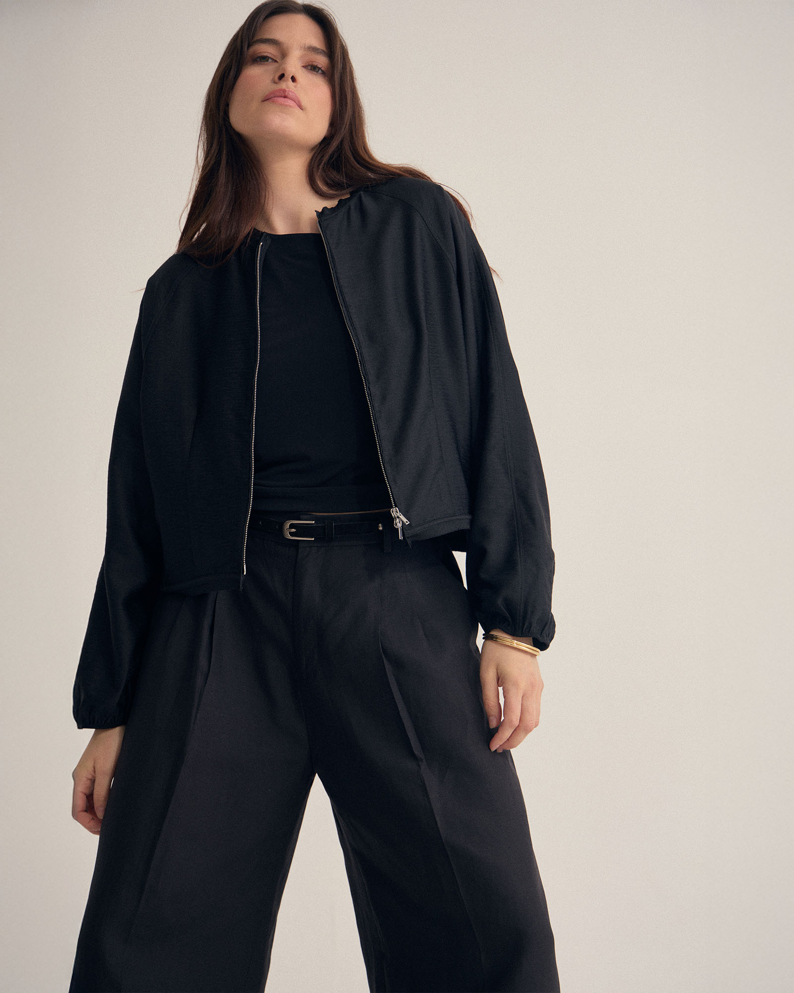 Cindy Unlined Bomber Jacket
