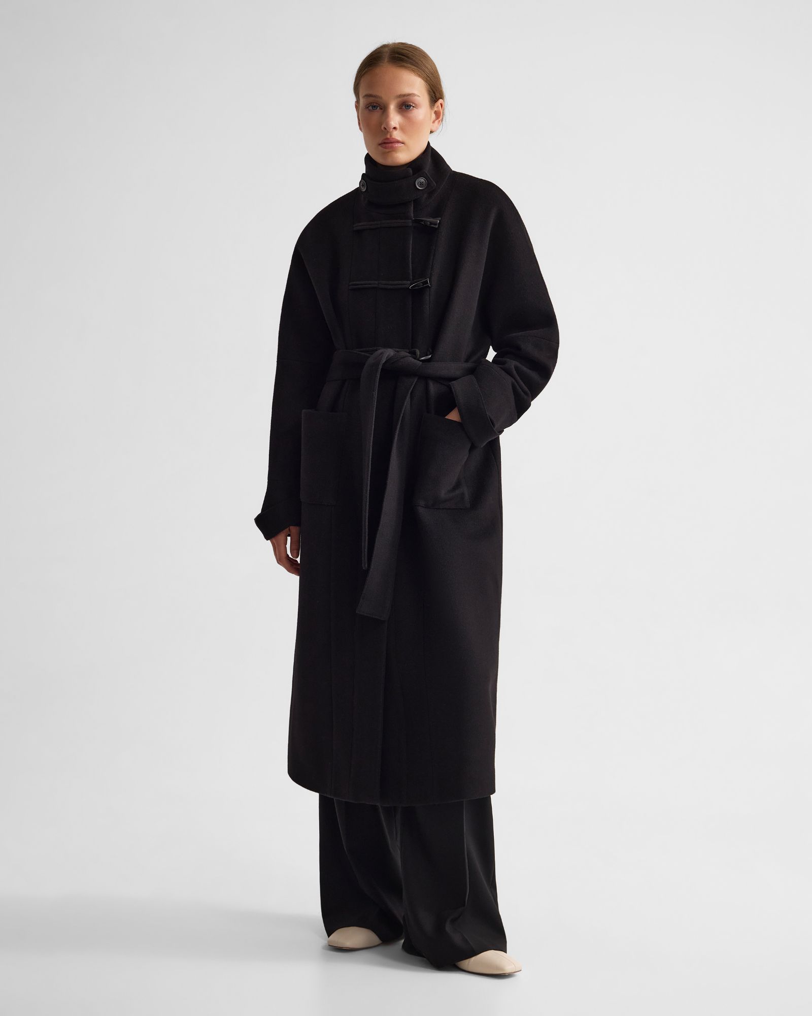 Edi Wool Funnel Collar Coat