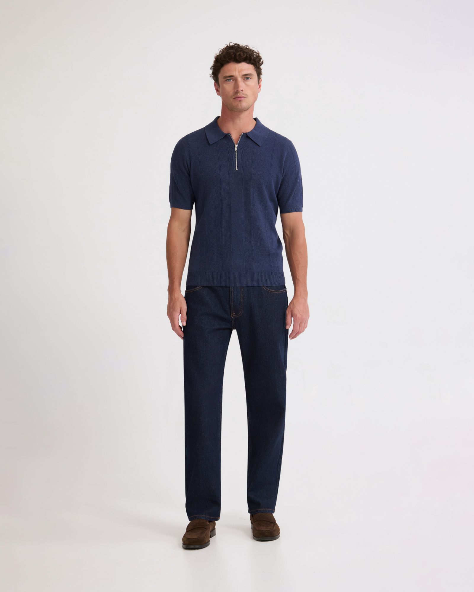 Remy Zip Neck Polo