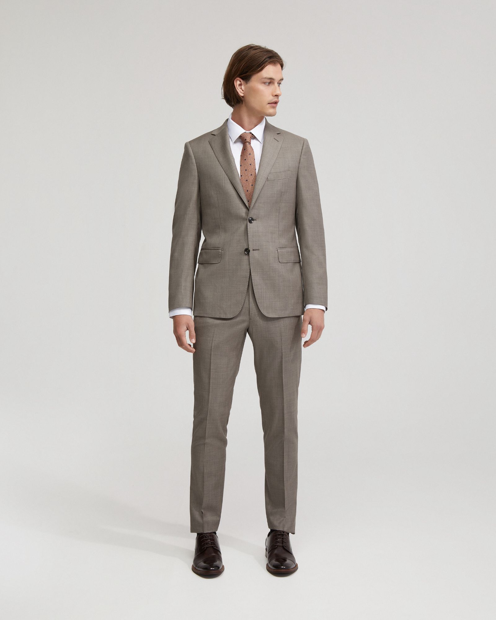 Byron Luxury Half Canvas Wool Suit Jacket