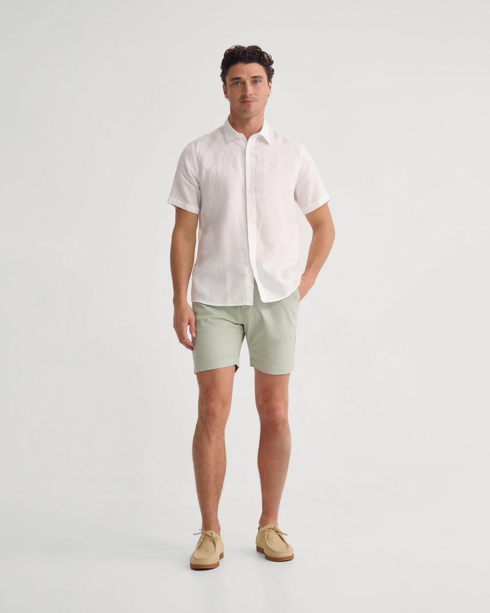 Leyton French Linen Short Sleeve Shirt
