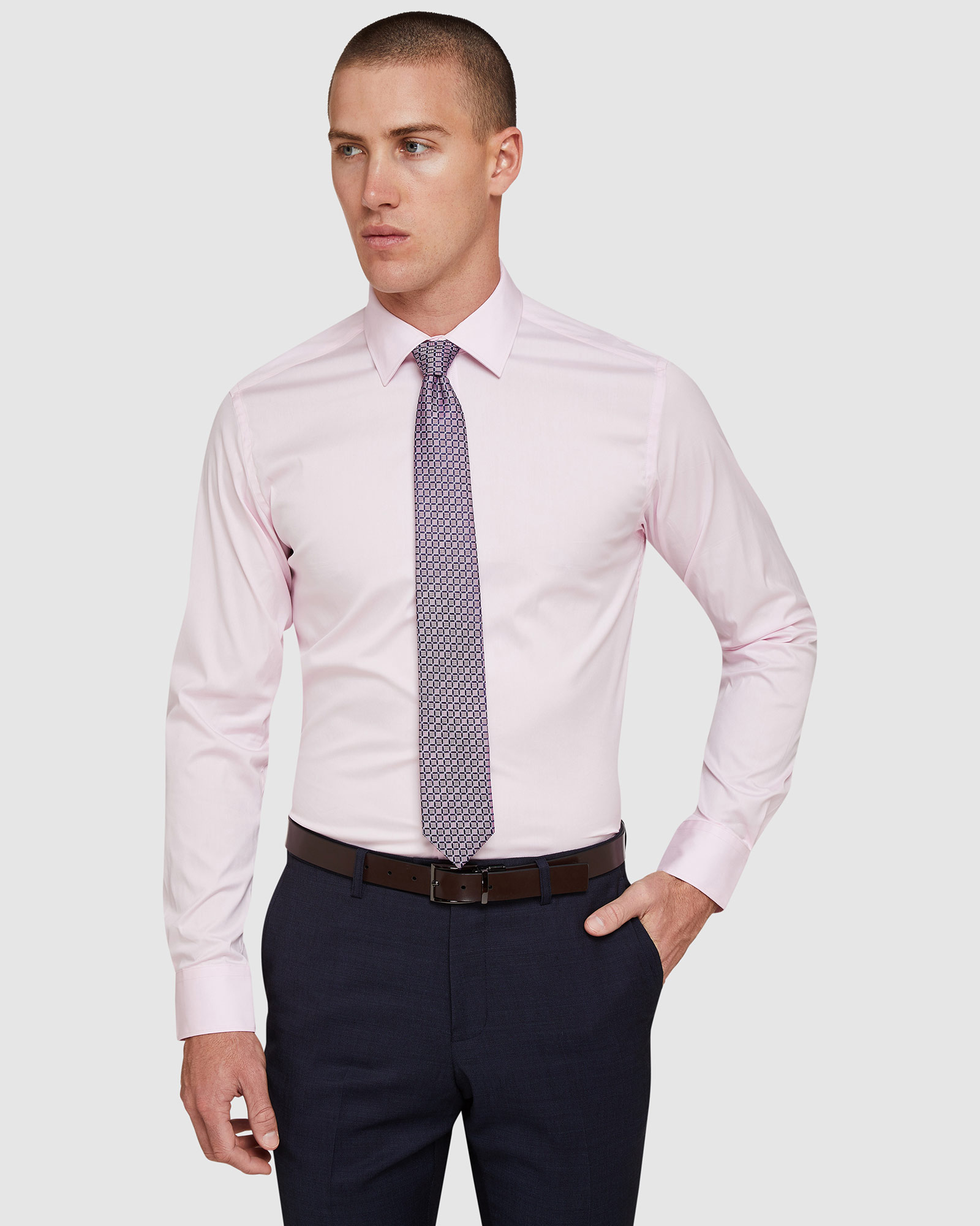 Pink Stretch Travel Shirt