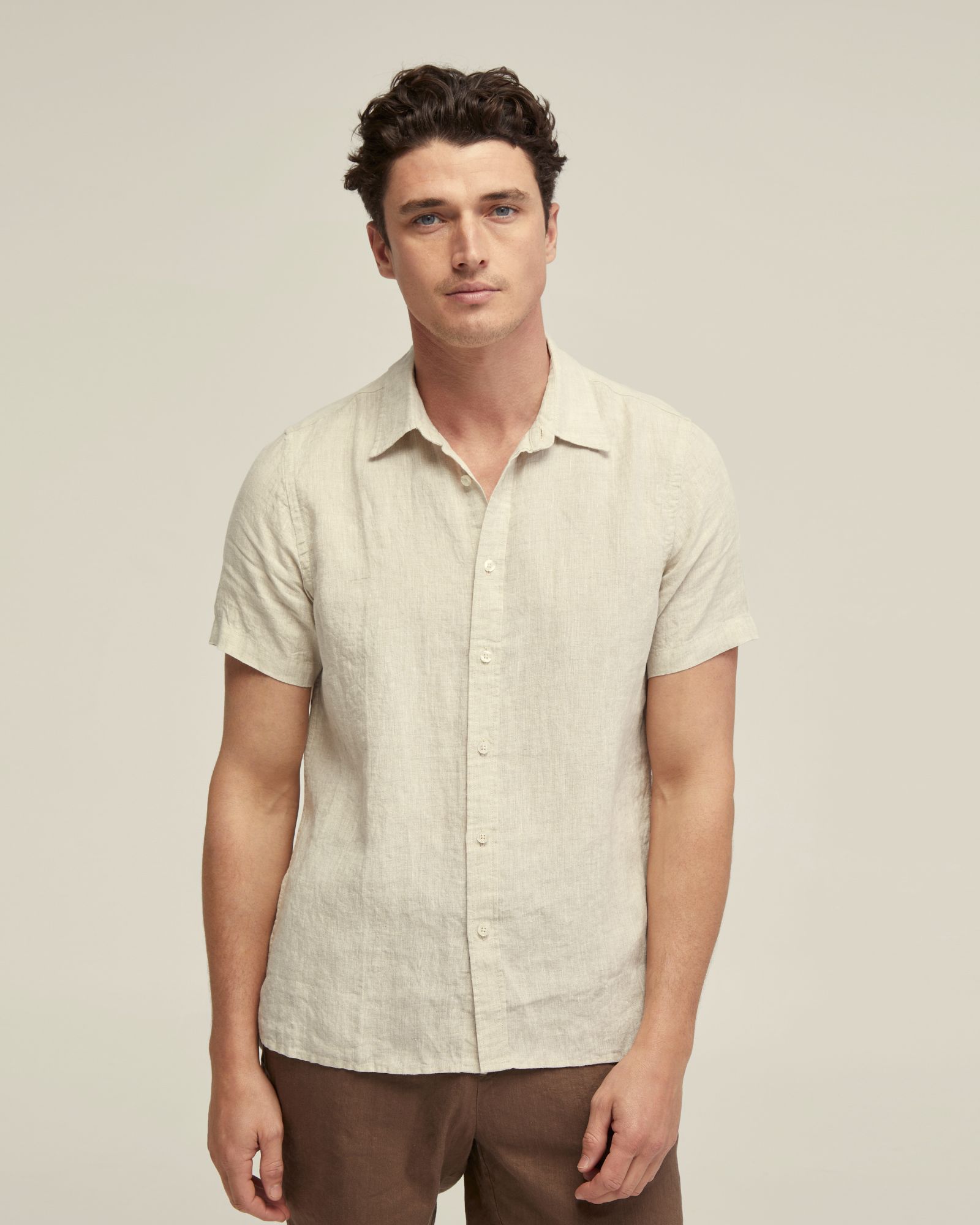 Leyton Pure Linen Short Sleeve Shirt