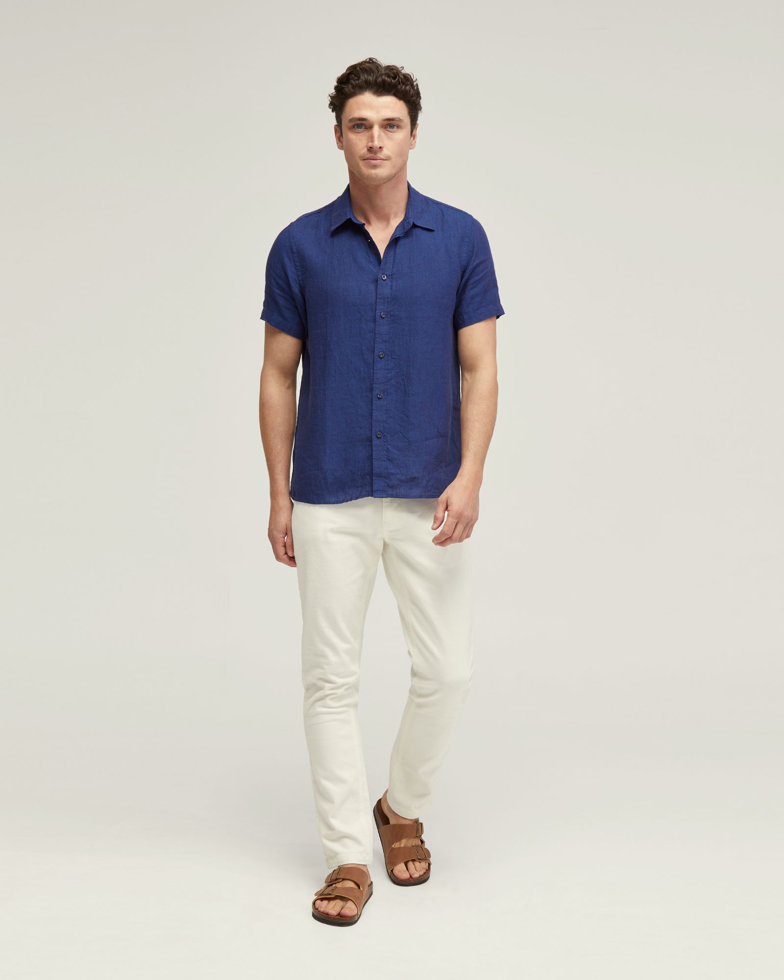 Leyton Pure Linen Short Sleeve Shirt