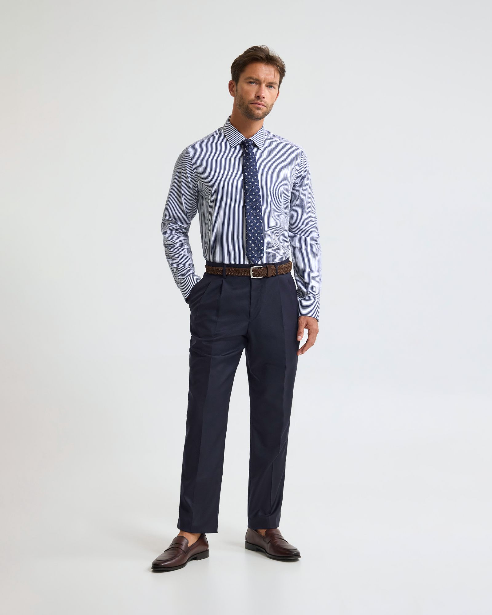 Beckton Stripe Slim Fit Luxury Shirt