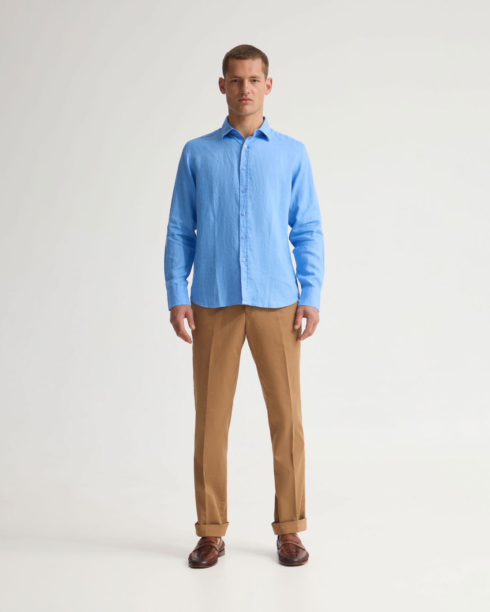 Copper European Linen Shirt