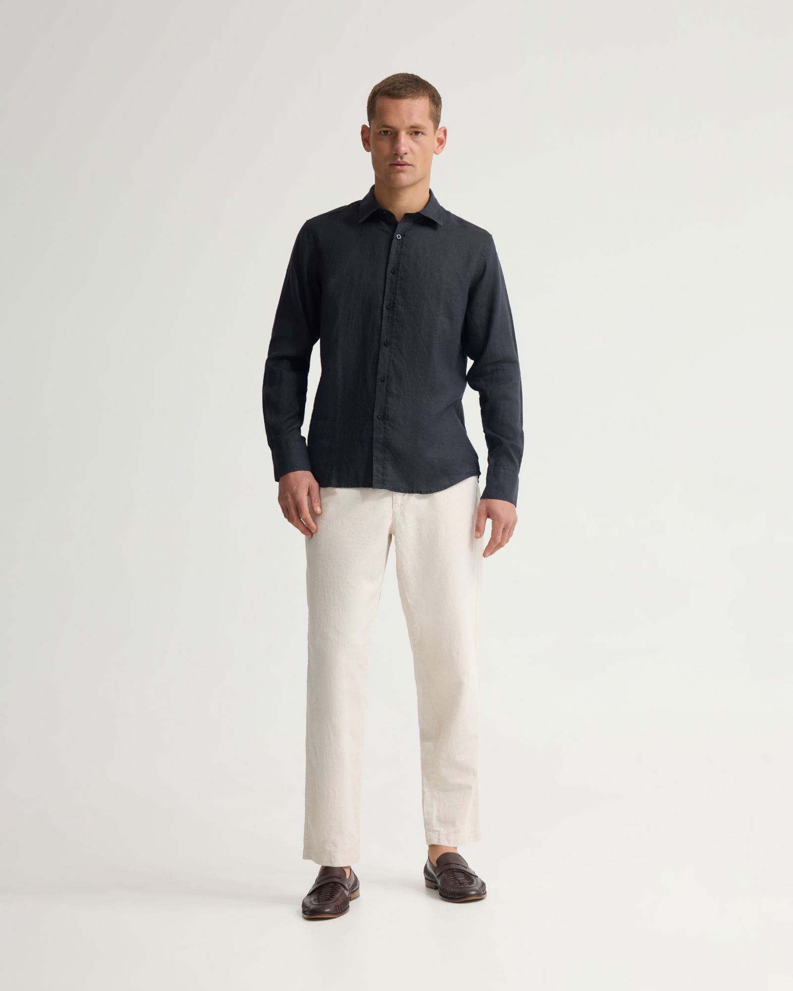 Cooper Organic Linen Shirt Long Sleeve