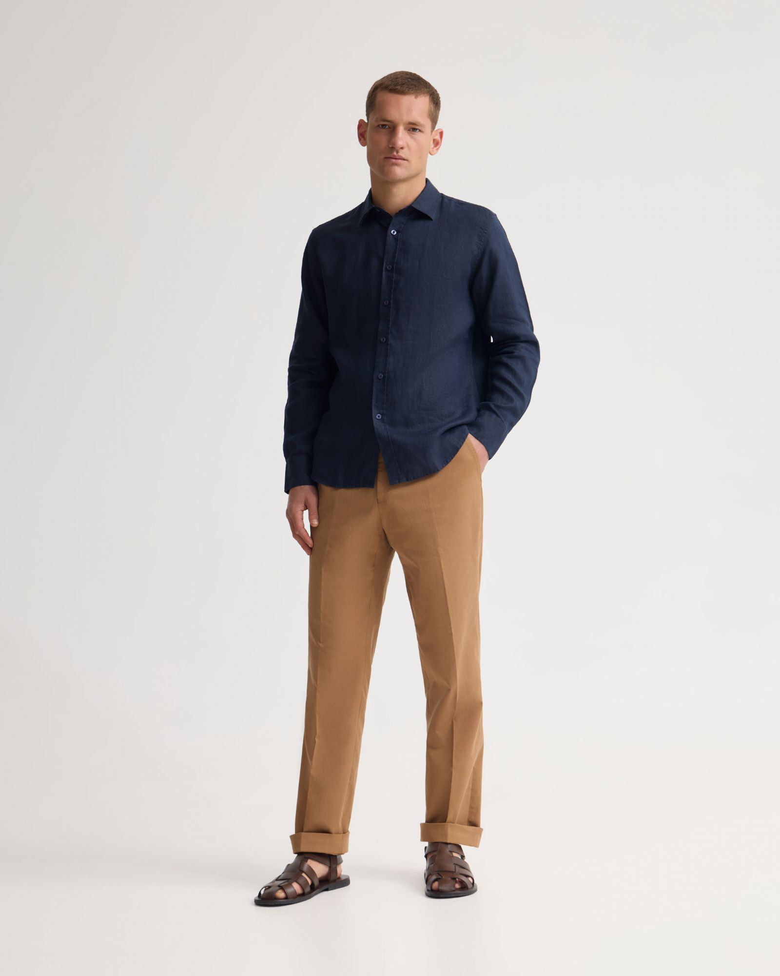 Copper European Linen Shirt