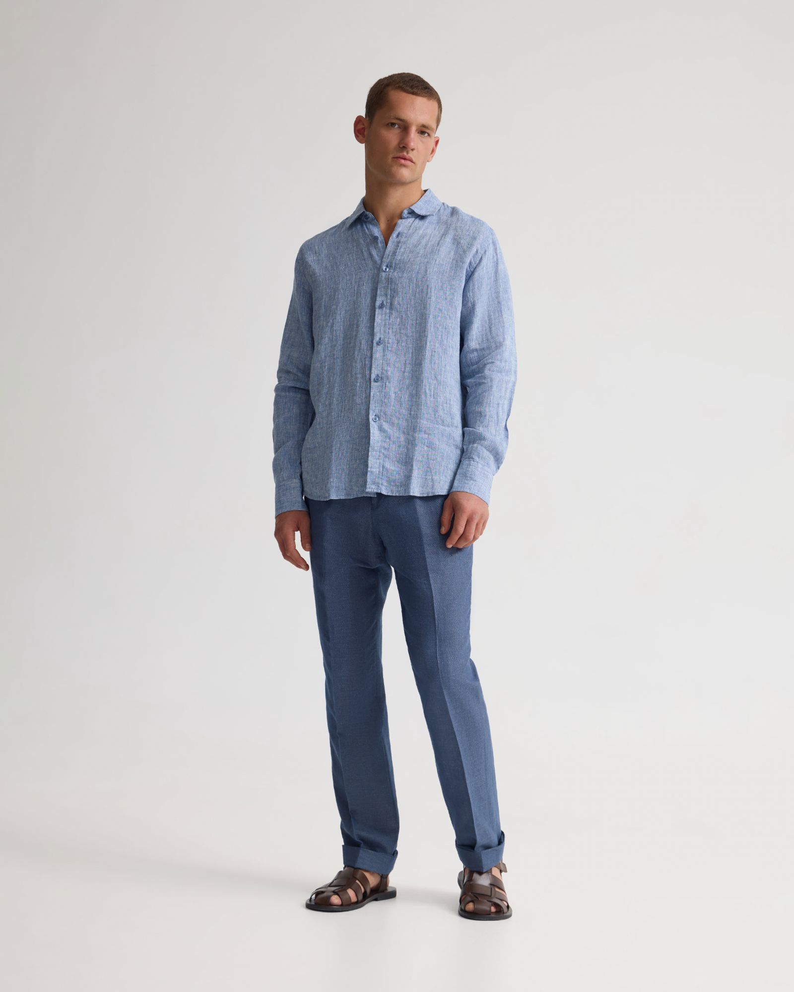 Cooper Organic Linen Shirt Long Sleeve