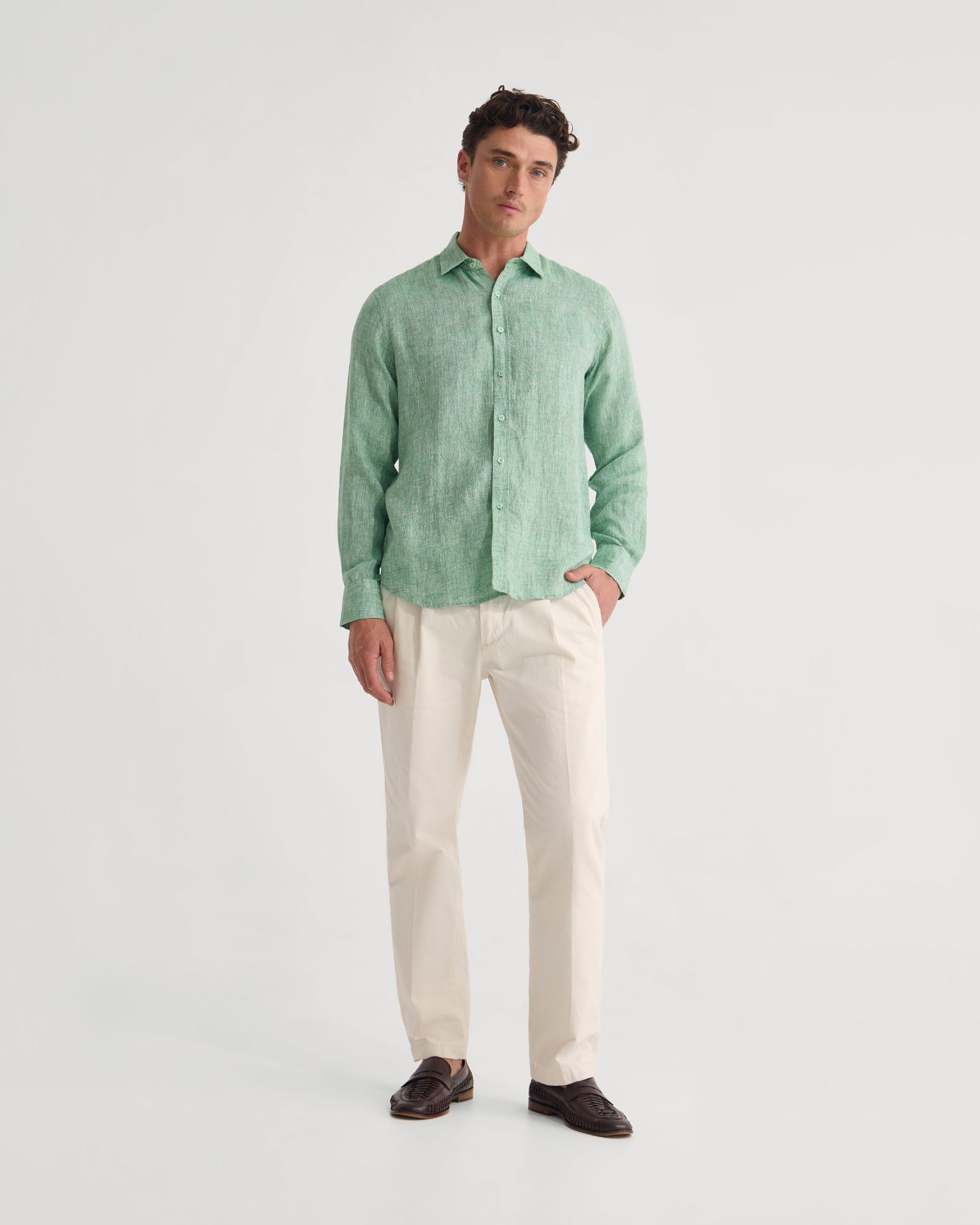 Cooper Ls European Linen Shirt