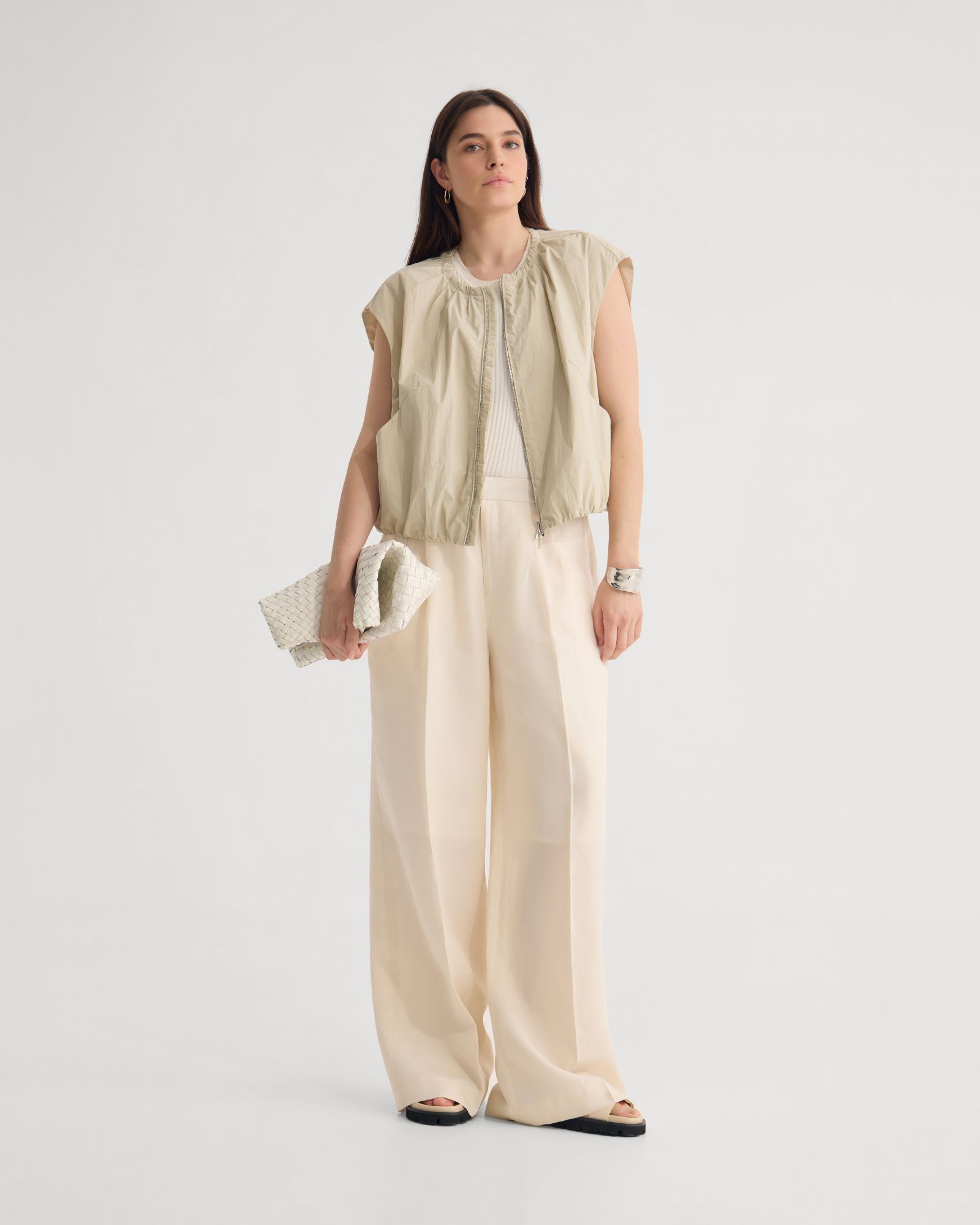 Katie Sleeveles Bomber Jacket