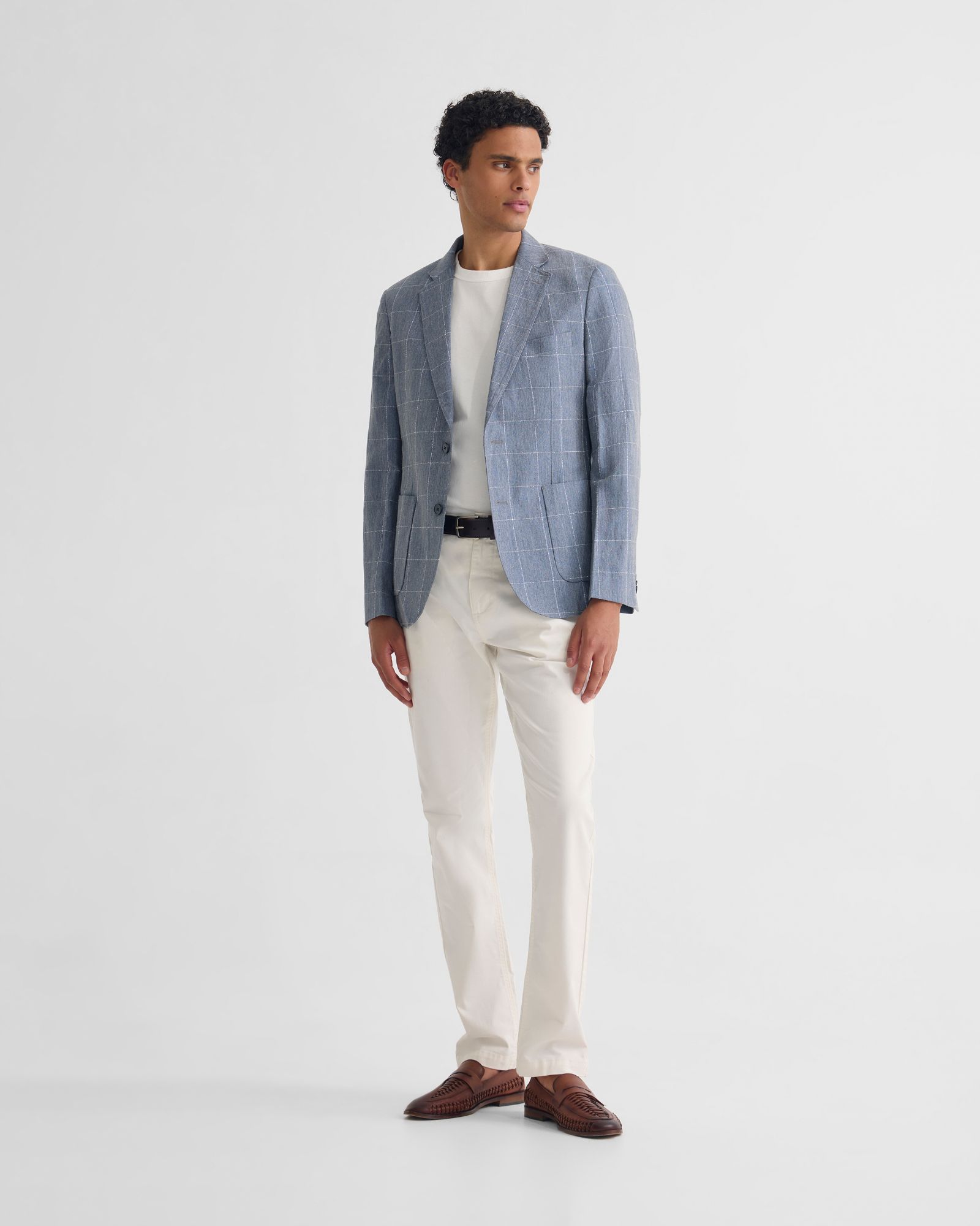 Milton 1/2 Lined Checked Blazer