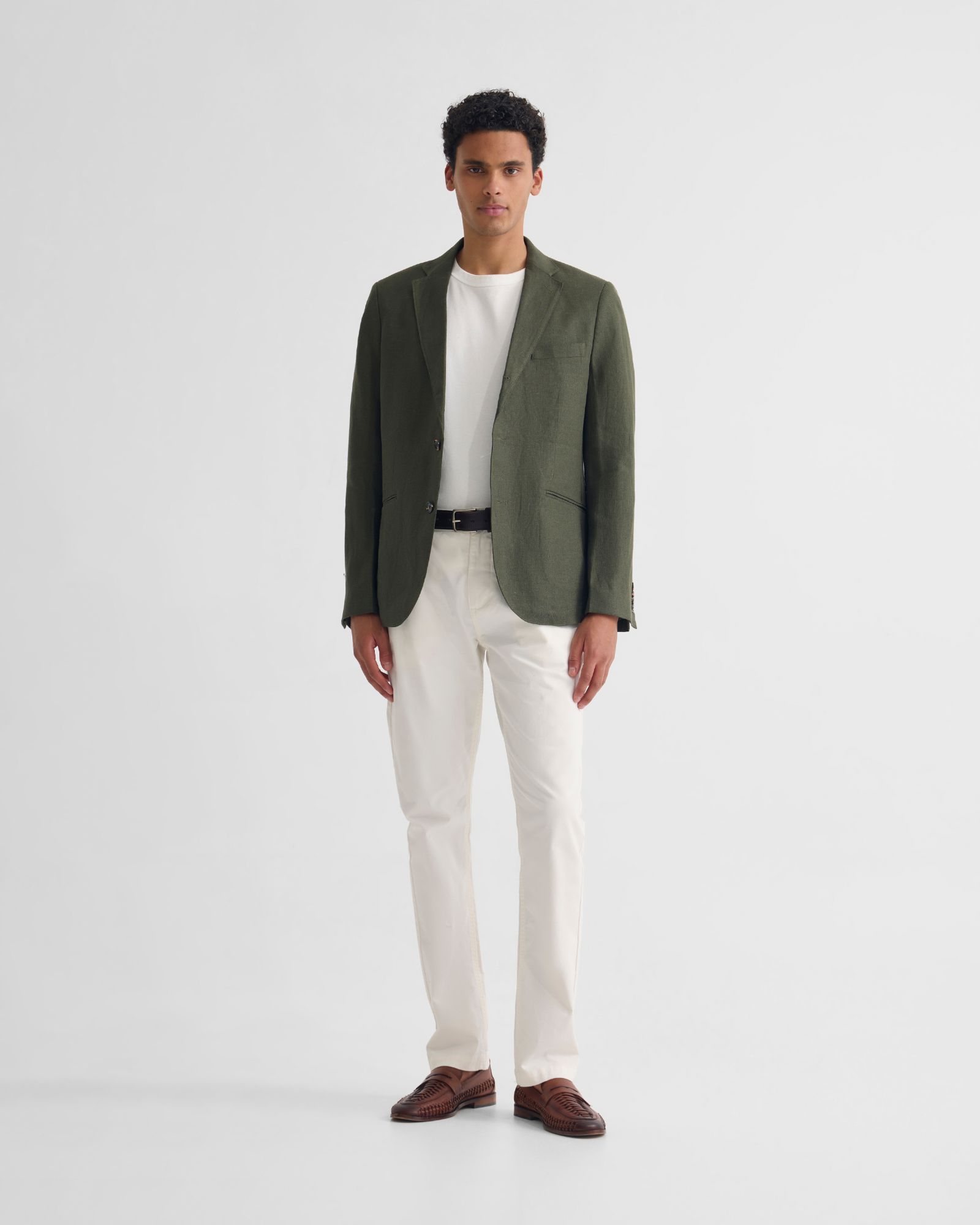 3 Button Linen Milton Blazer