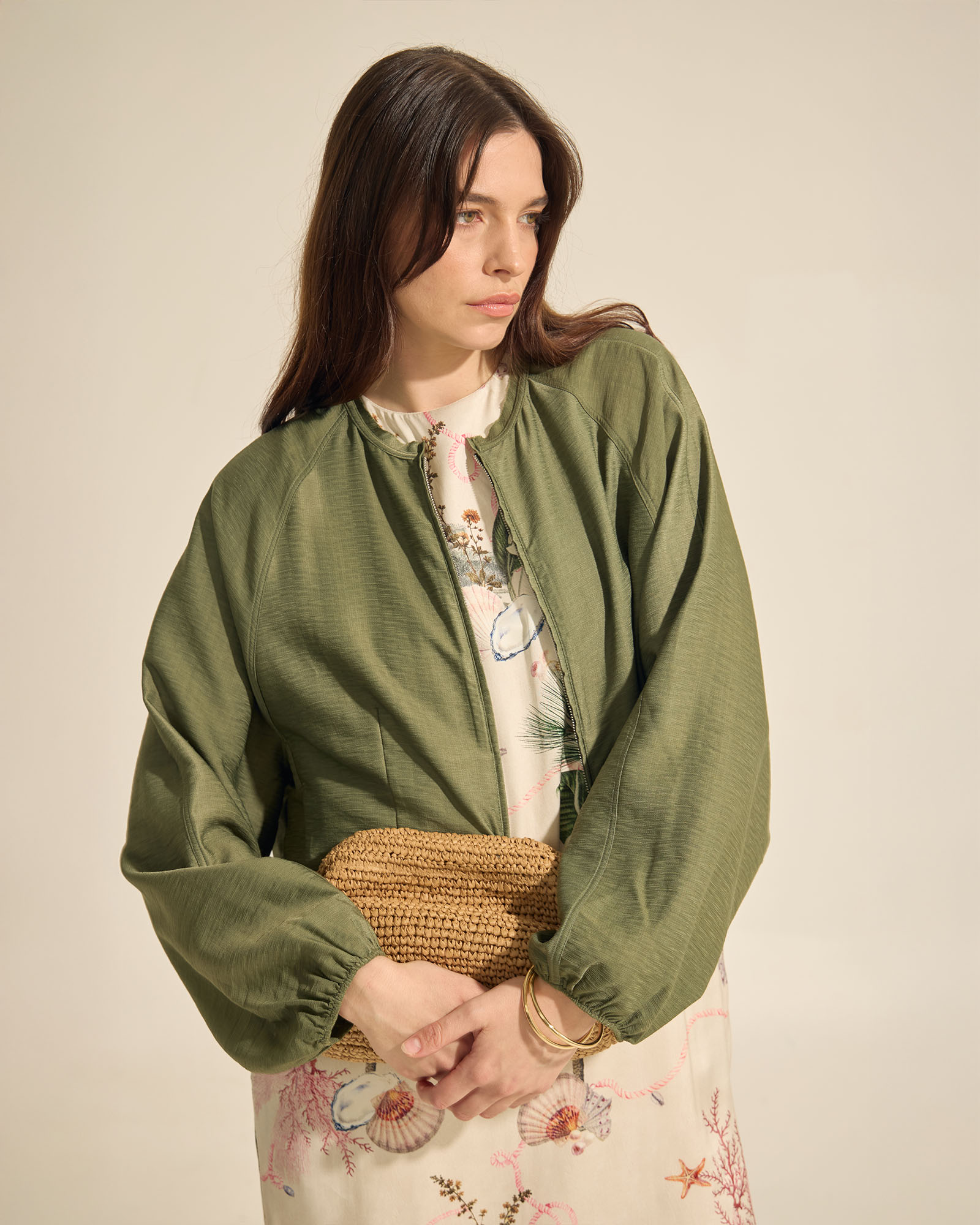 Cindy Unlined Bomber Jacket