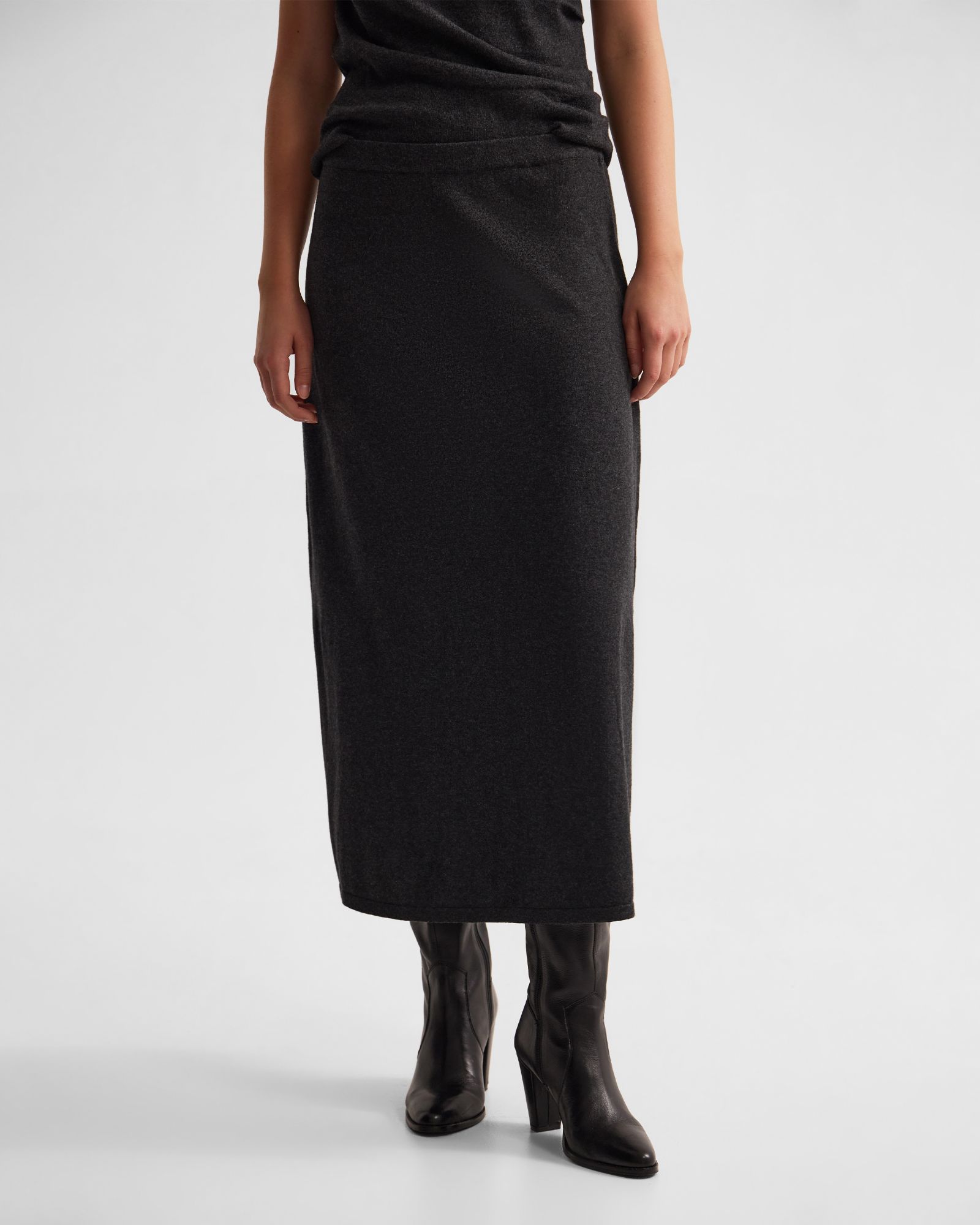 Leonie Cashmere Blend Knitted Skirt
