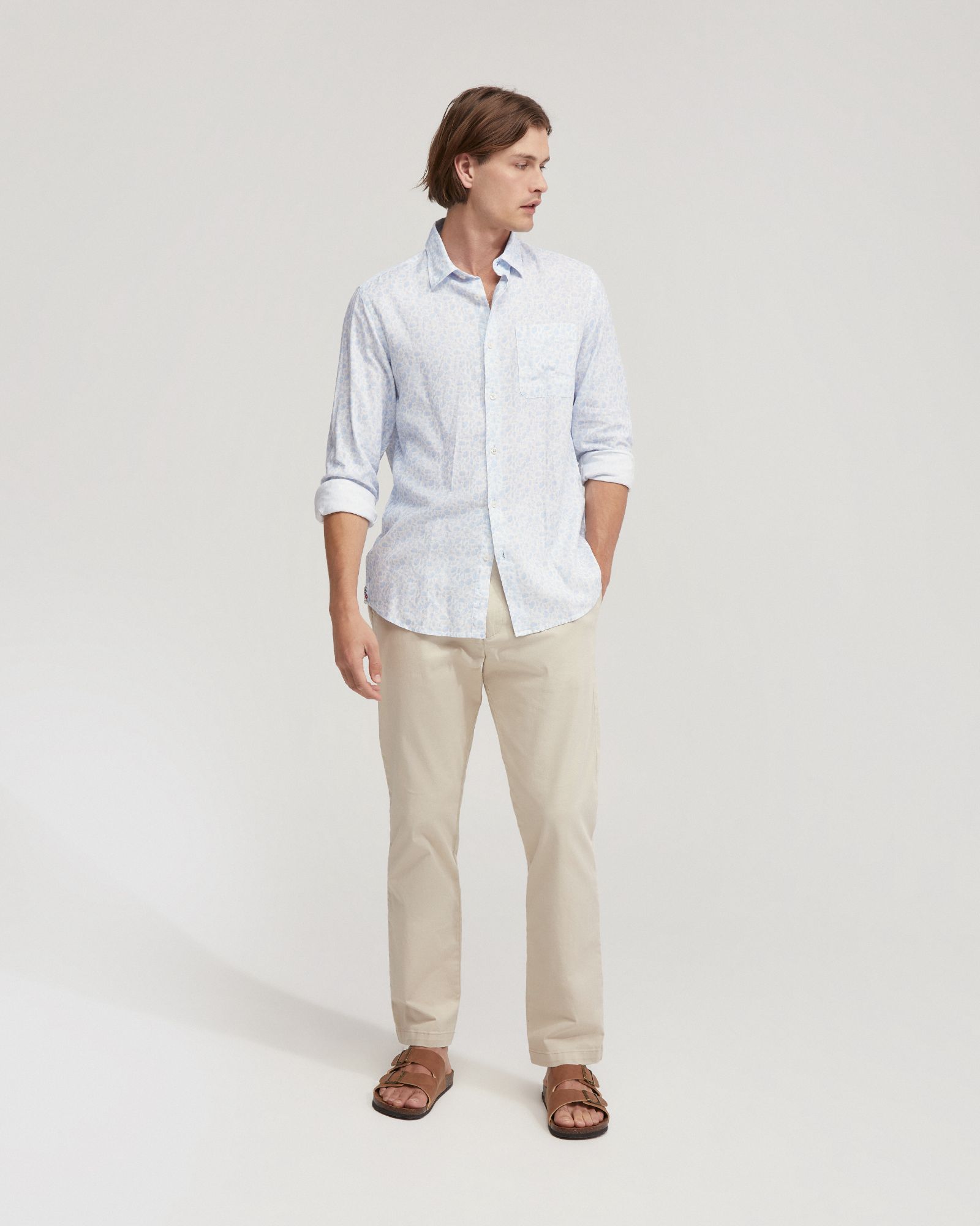 Holloway Linen Blend Printed Shirt